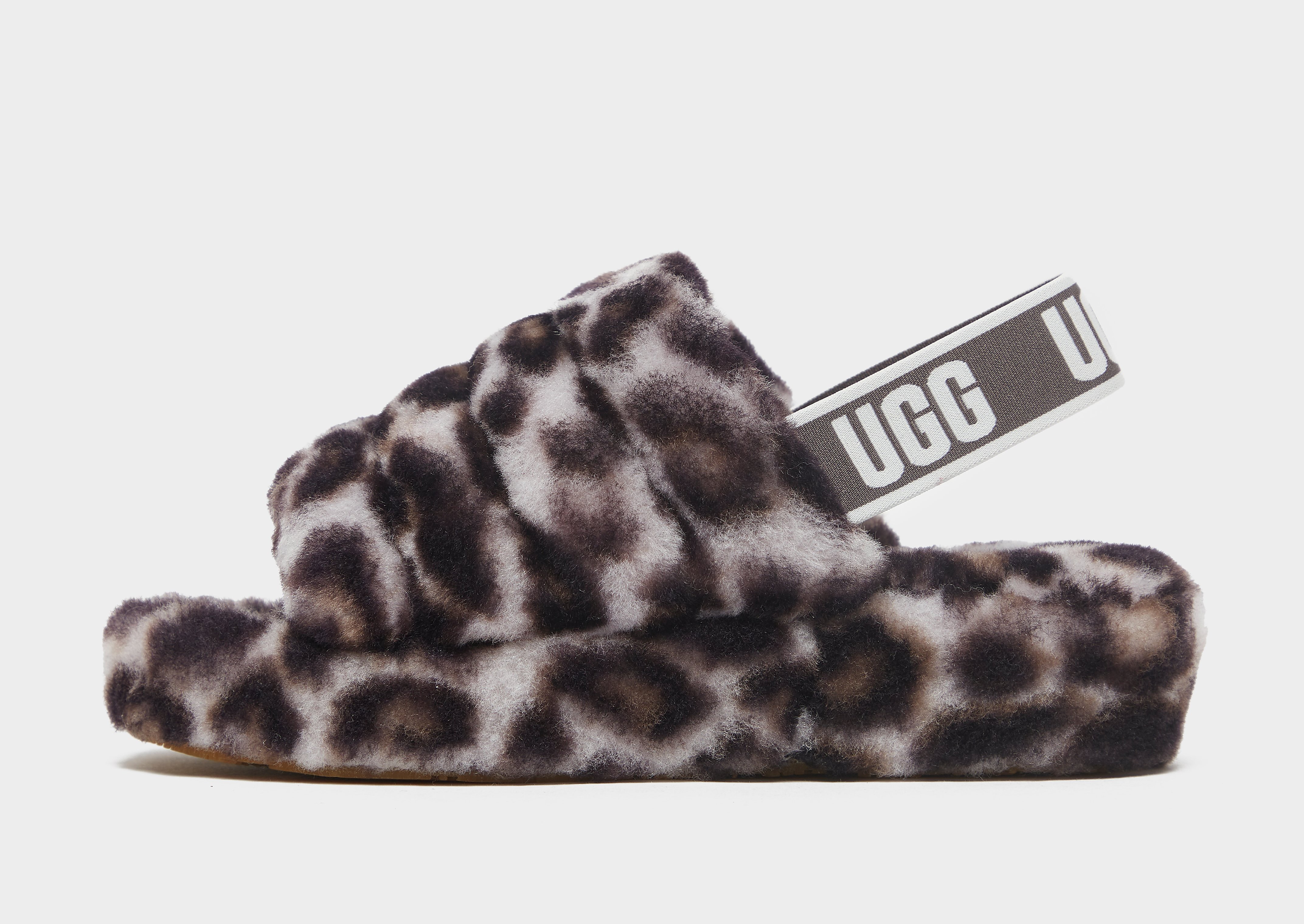 

UGG Fluff Yeah Panther Slides Women's - Grey, Grey