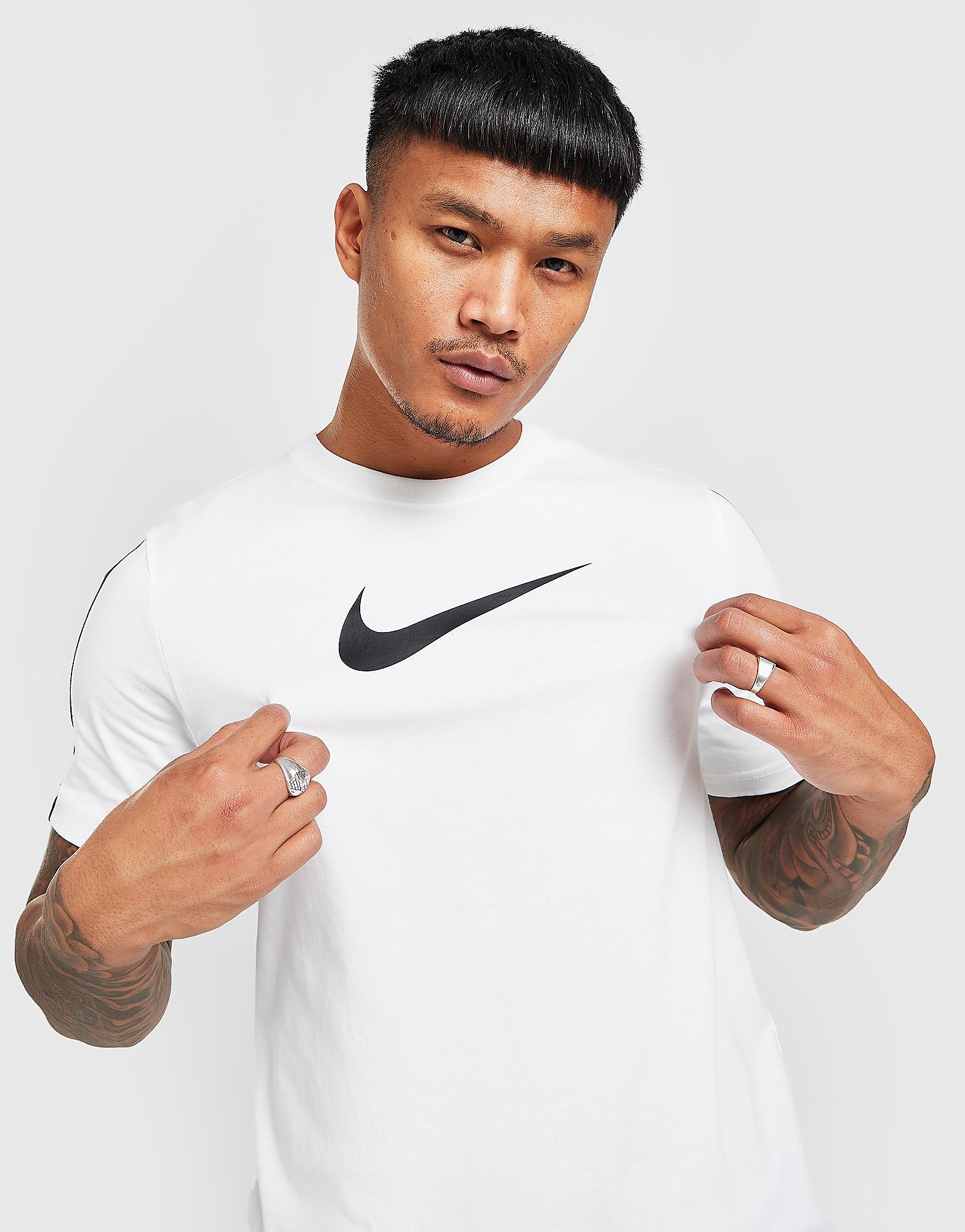 

Nike Repeat Tape T-Shirt - White - Mens, White