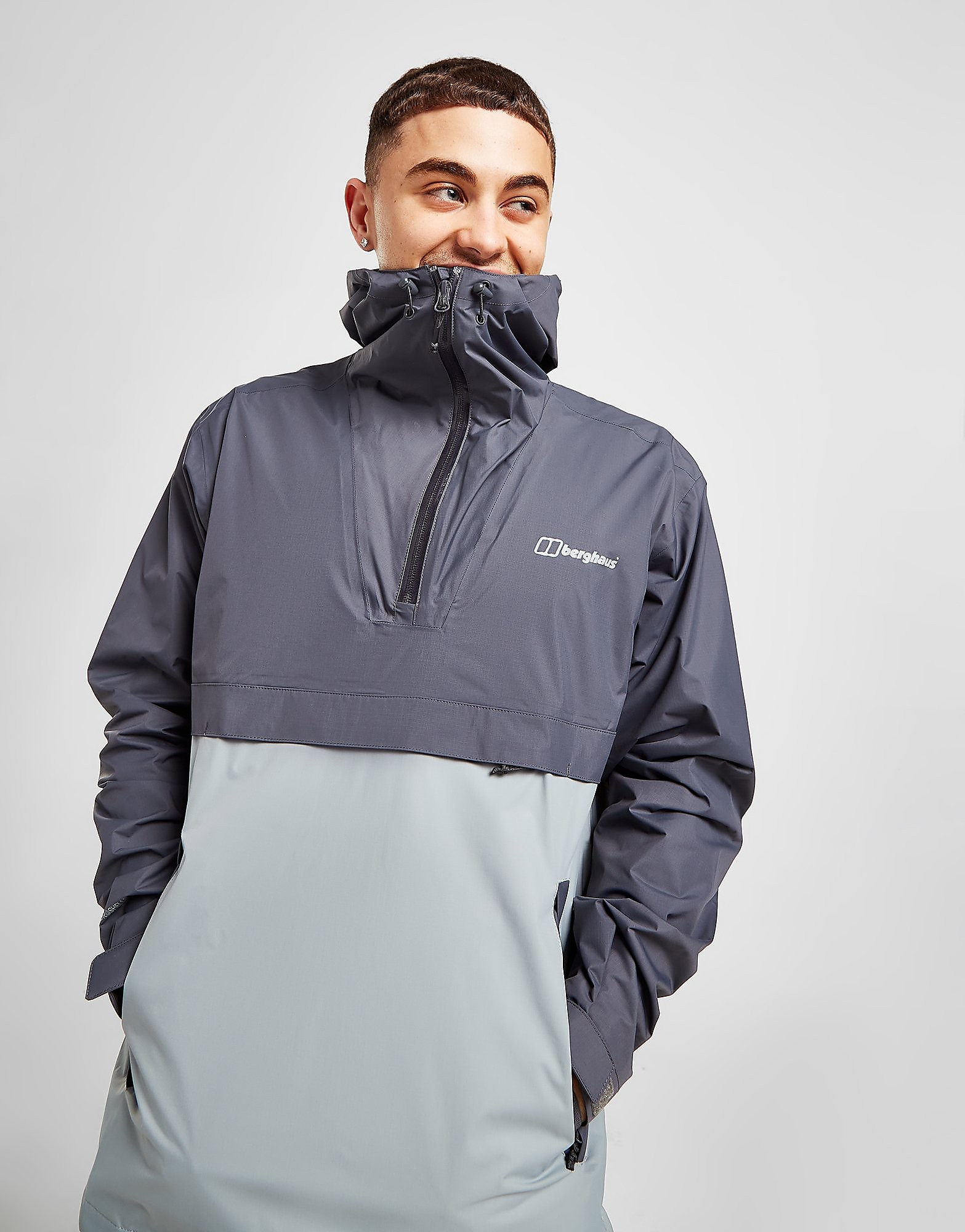

Berghaus Vestment 1/4 Zip Smock Jacket - Grey - Mens, Grey