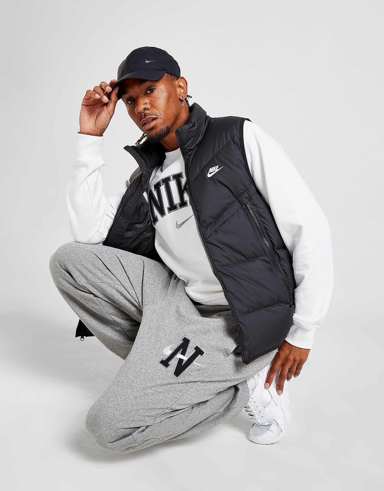

Nike Storm-FIT Windrunner Down Gilet - Black - Mens, Black
