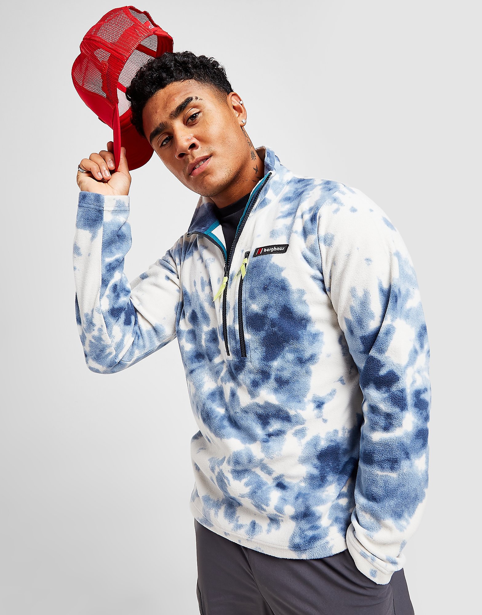 

Berghaus 1/4 Zip Prism Fleece - Blue/White - Mens, Blue/White