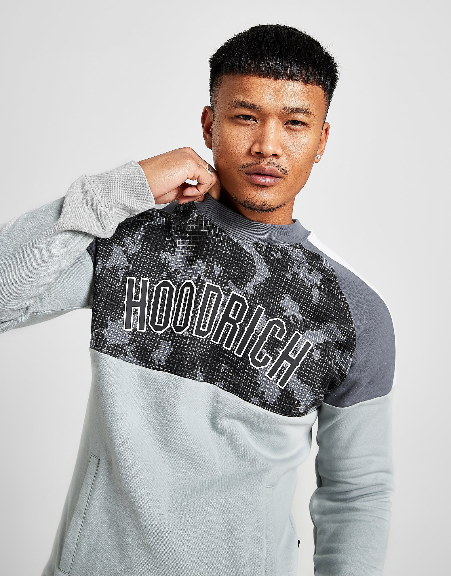 

Hoodrich V2 Panel Crew Sweatshirt - Grey - Mens, Grey