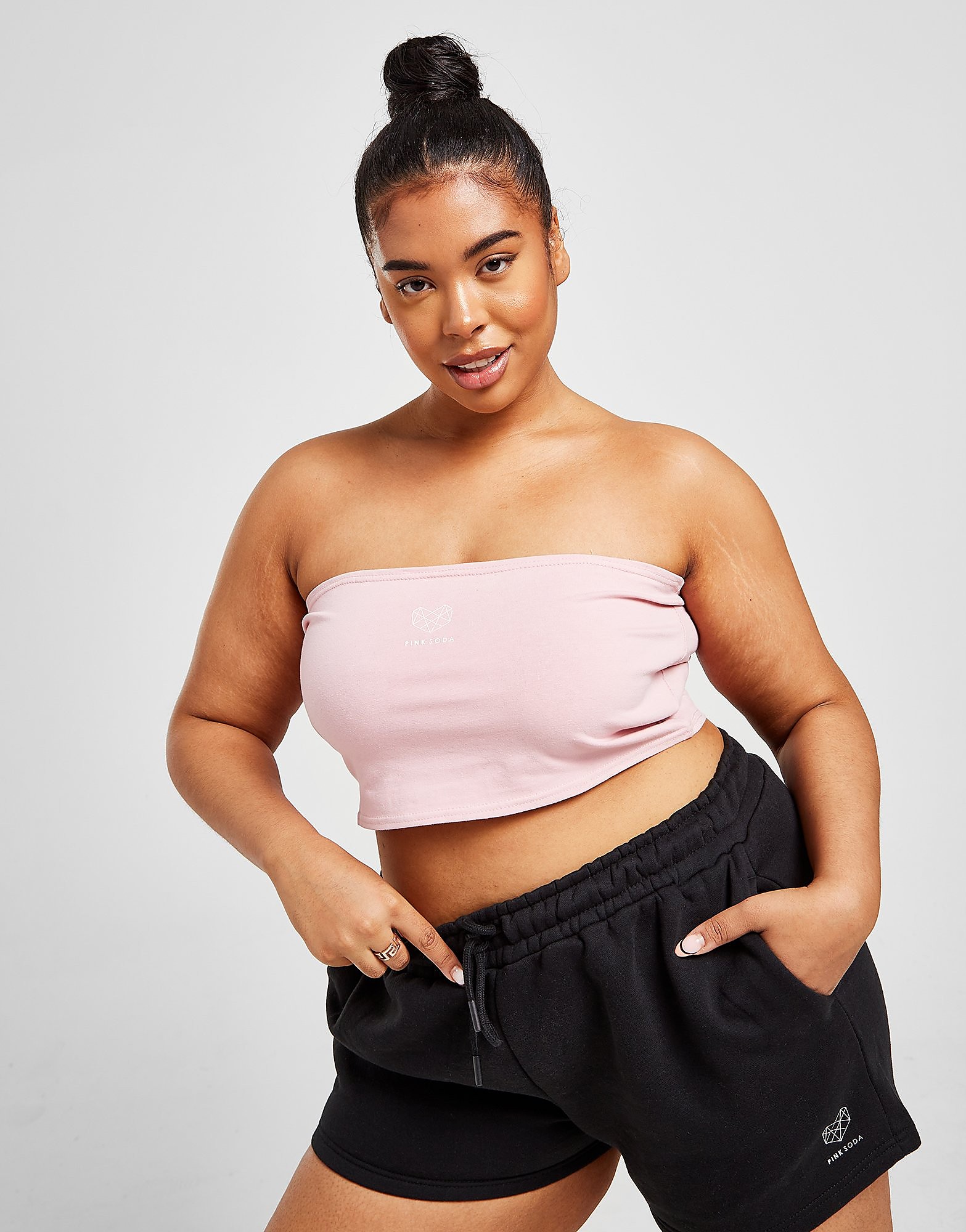 

Pink Soda Sport Plus Size Essential Bandeau - Only at JD - Pink - Womens, Pink