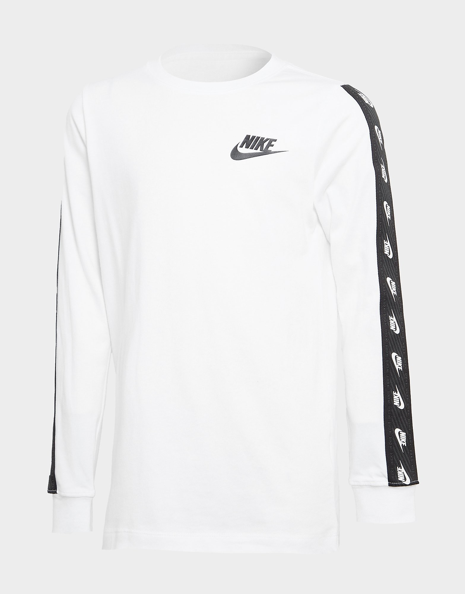 

Nike Tape Long Sleeve T-Shirt Junior - White - Kids, White