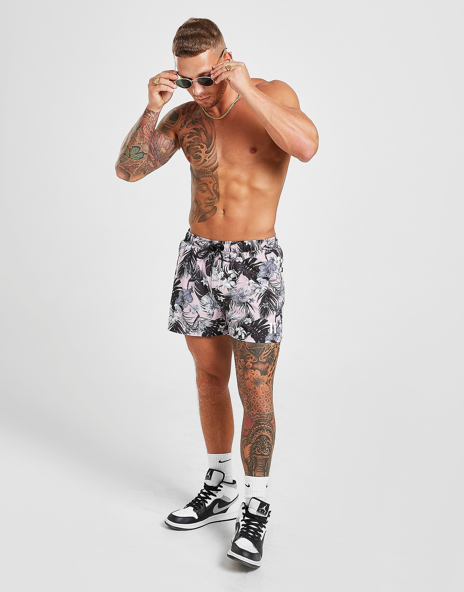 

11 Degrees Foral Swim Shorts - Only at JD - Multi Coloured - Mens, Multi Coloured
