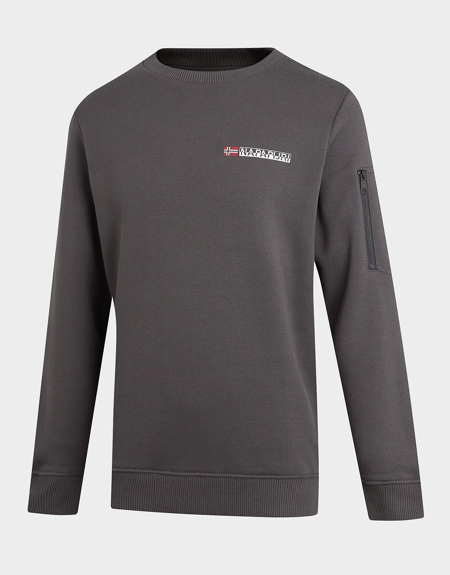 

Napapijri Pocket Sleeve Fleece Crew Sweatshirt Junior - Only at JD - Grey - Kids, Grey