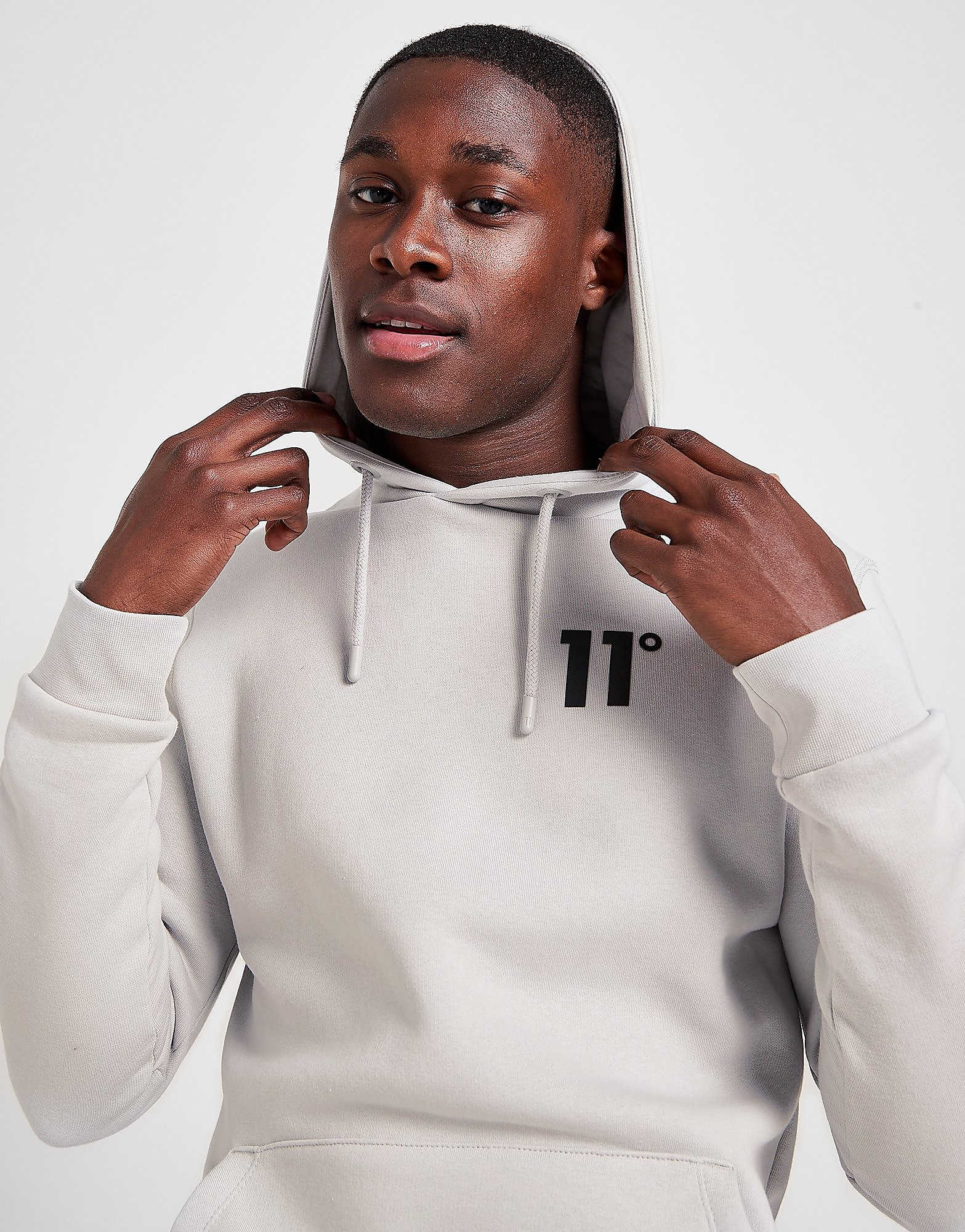 

11 Degrees Core Overhead Hoodie - Grey - Mens, Grey