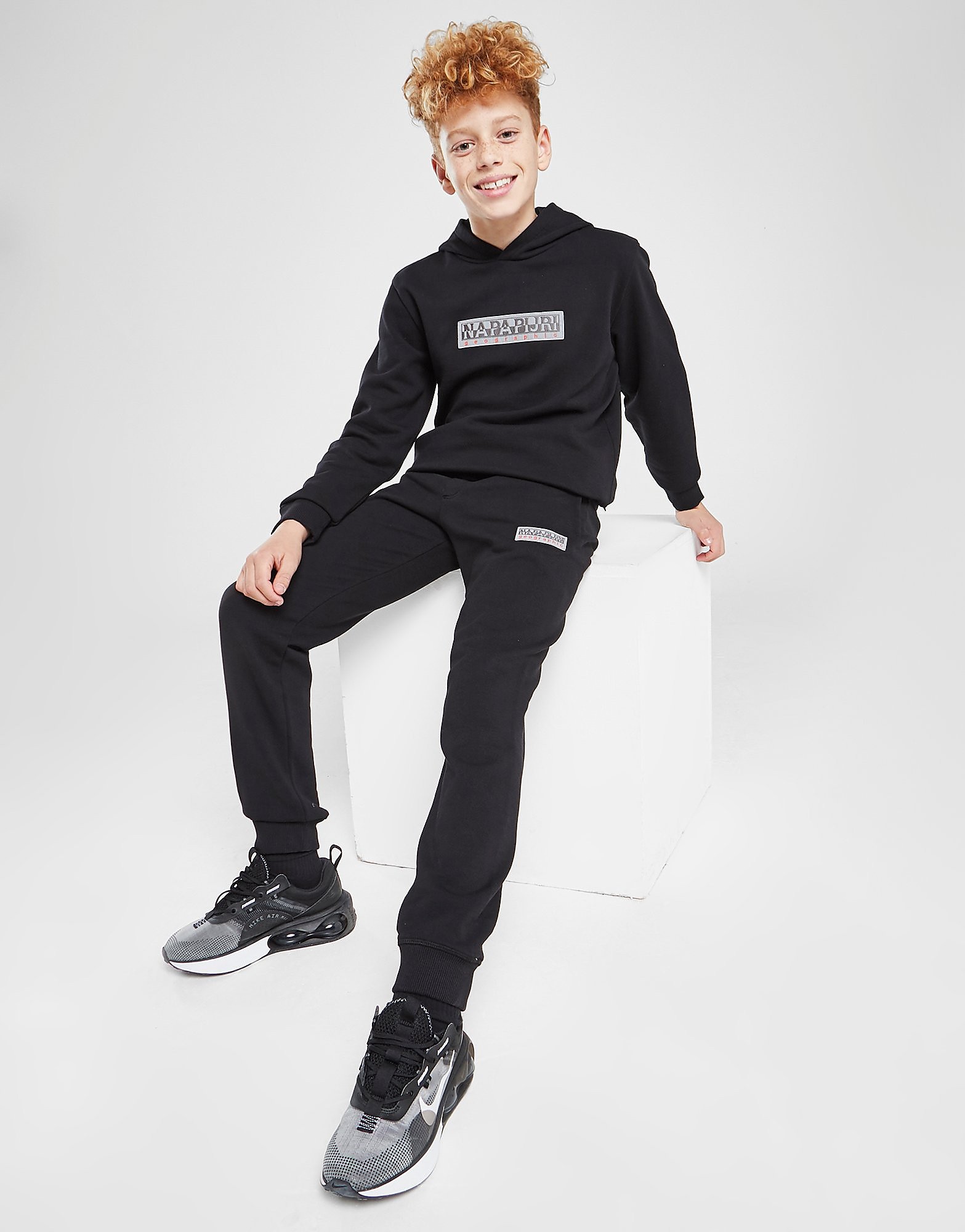 

Napapijri Reflective Logo Fleece Joggers Junior - Only at JD - Black - Kids, Black