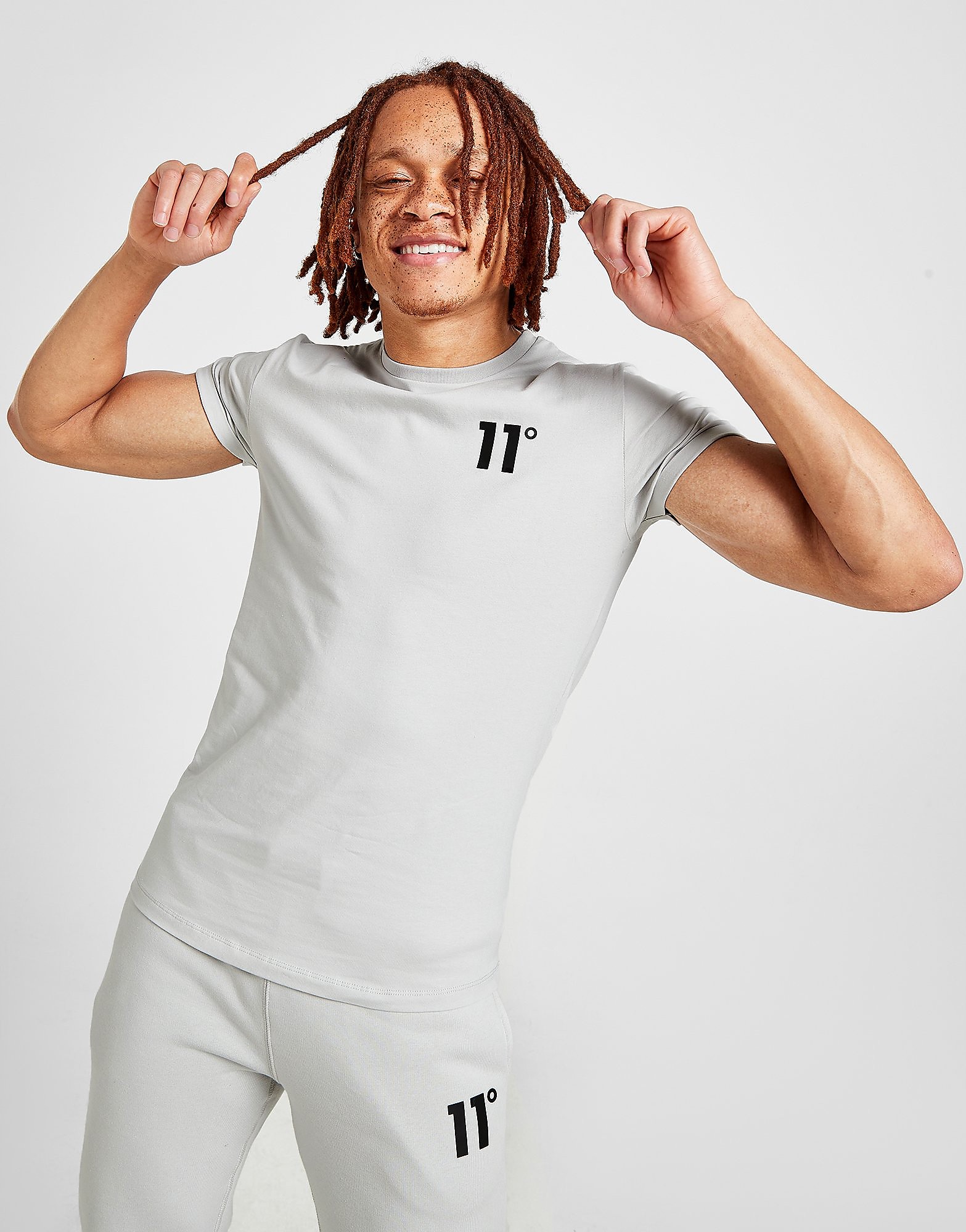 

11 Degrees Core T-Shirt - Grey - Mens, Grey