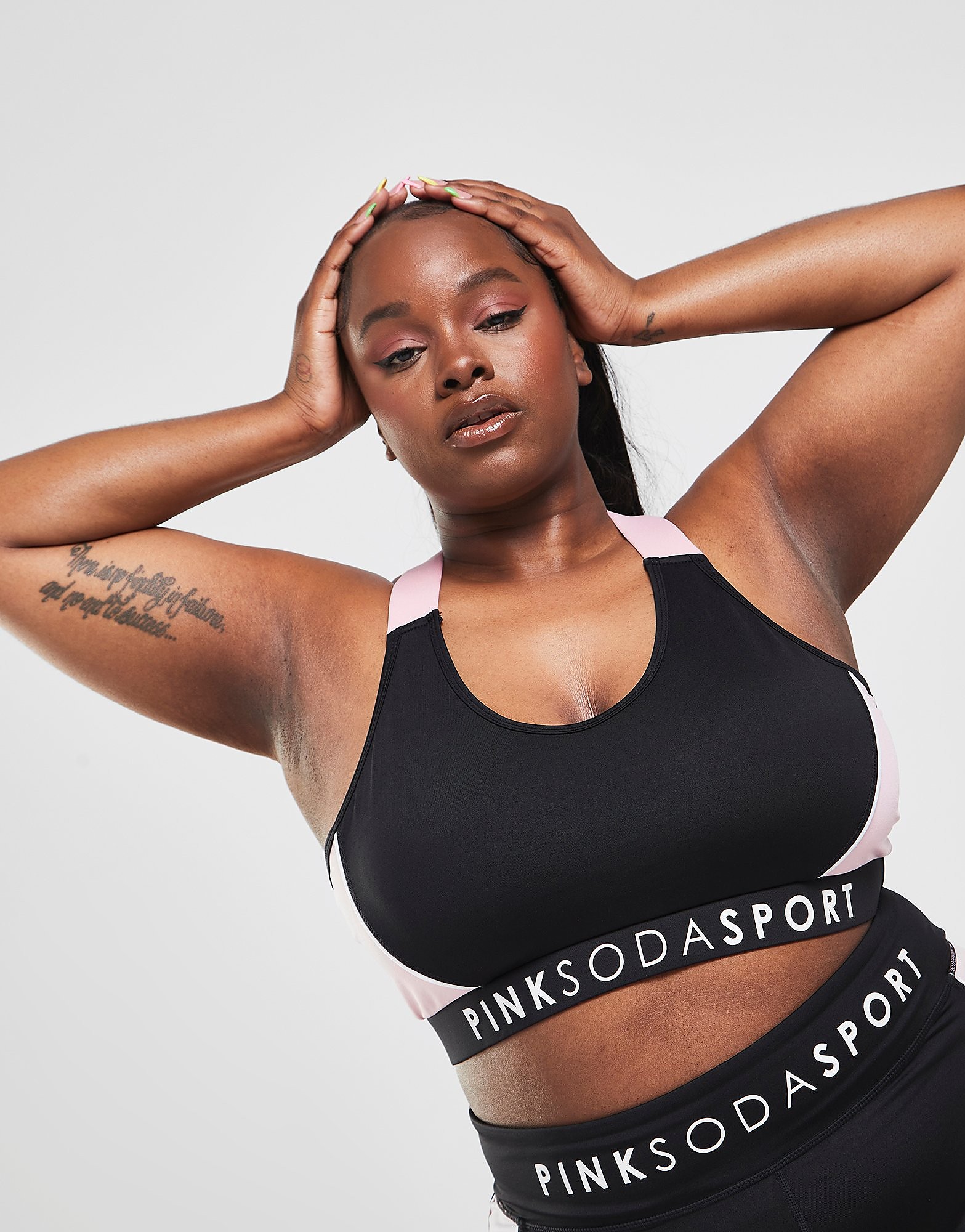 

Pink Soda Sport Venice Panel Plus Size Sports Bra - Only at JD - Black/Pink - Womens, Black/Pink