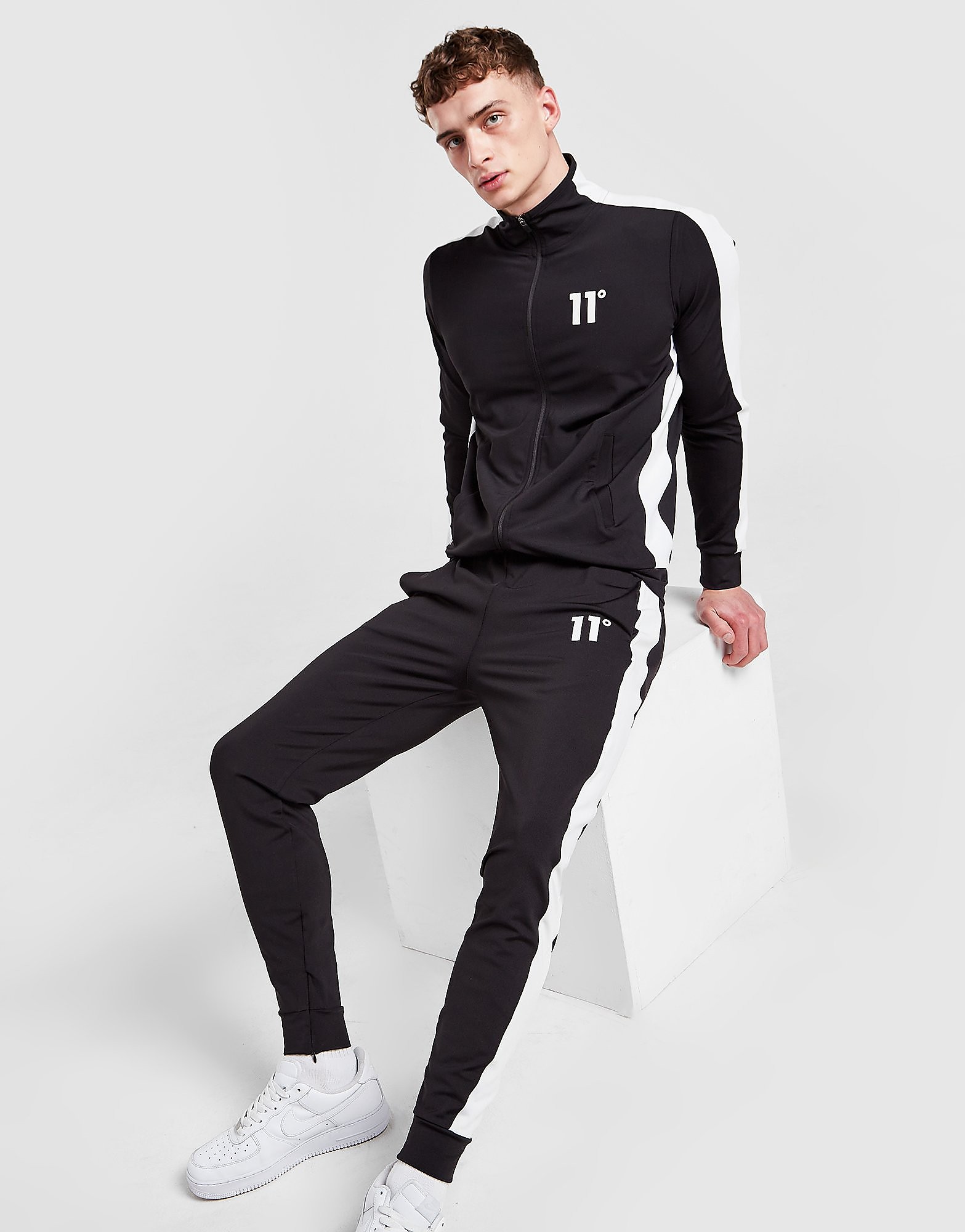 

11 Degrees Poly Track Pants - Black - Mens, Black
