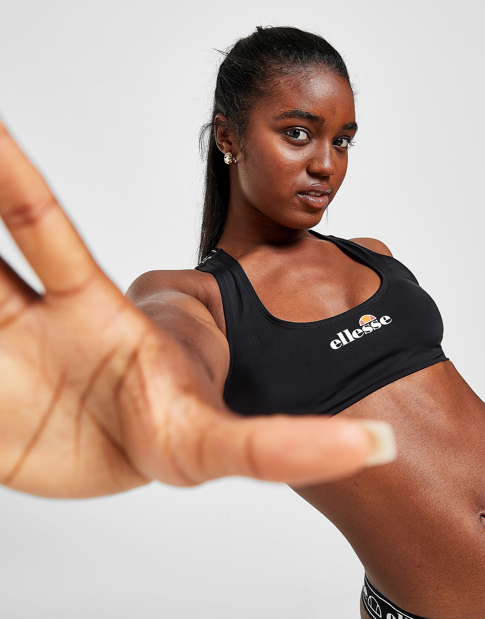 

Ellesse Tape Bikini Top - Only at JD - Black - Womens, Black
