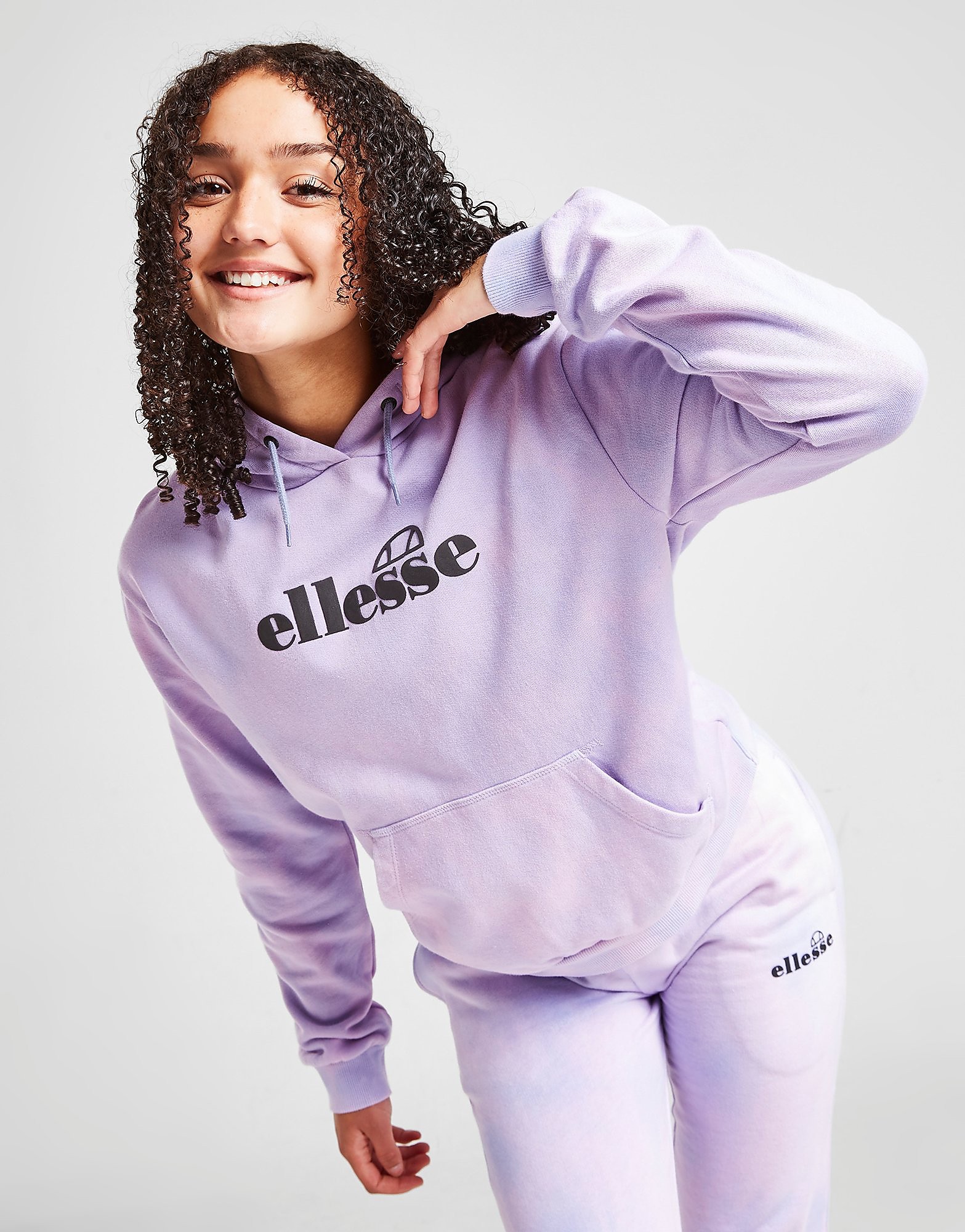 

Ellesse Girls' Litifa Crop Tie Dye Hoodie Junior - Purple - Kids, Purple