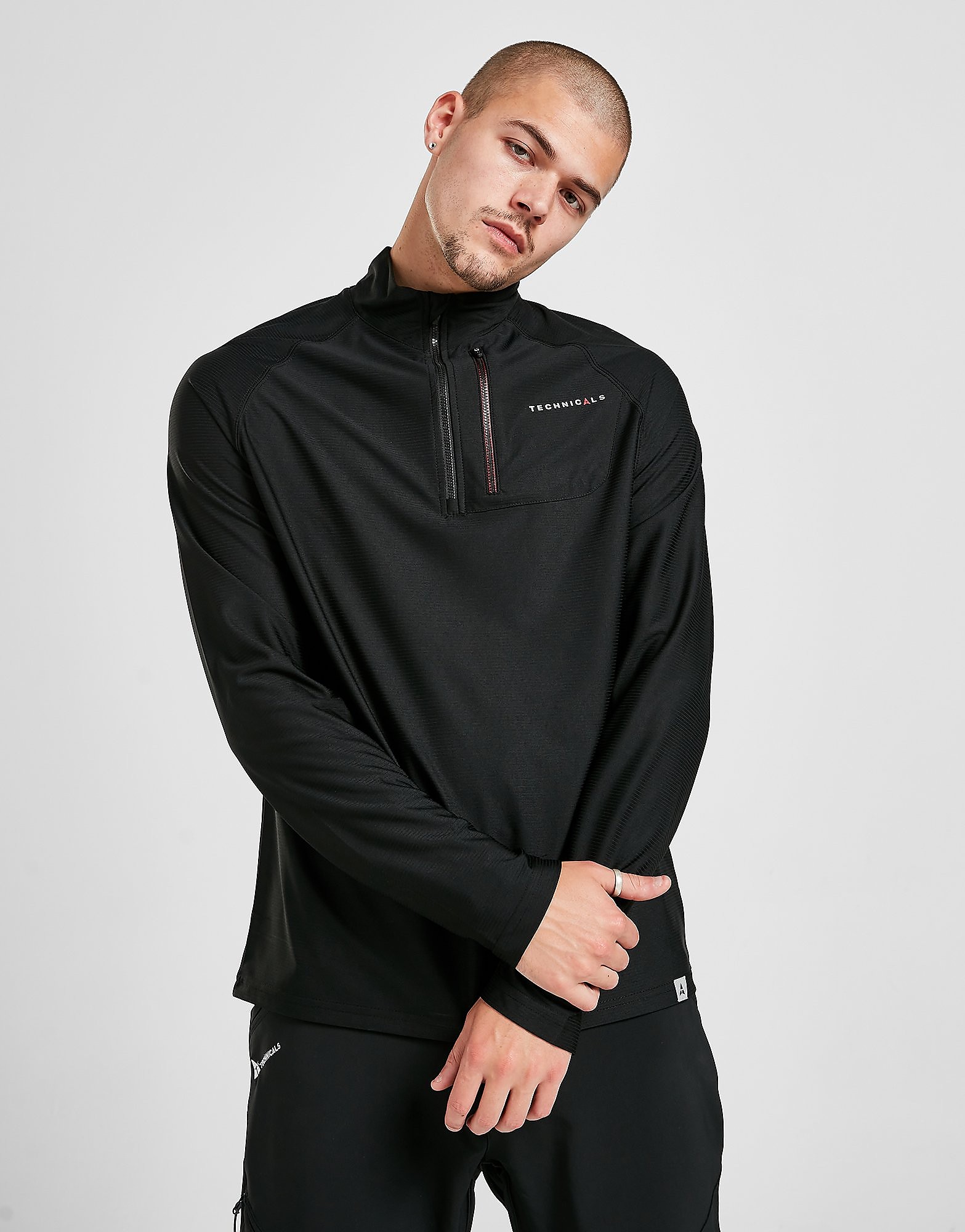 

Technicals Core 1/4 Zip Top - Black - Mens, Black