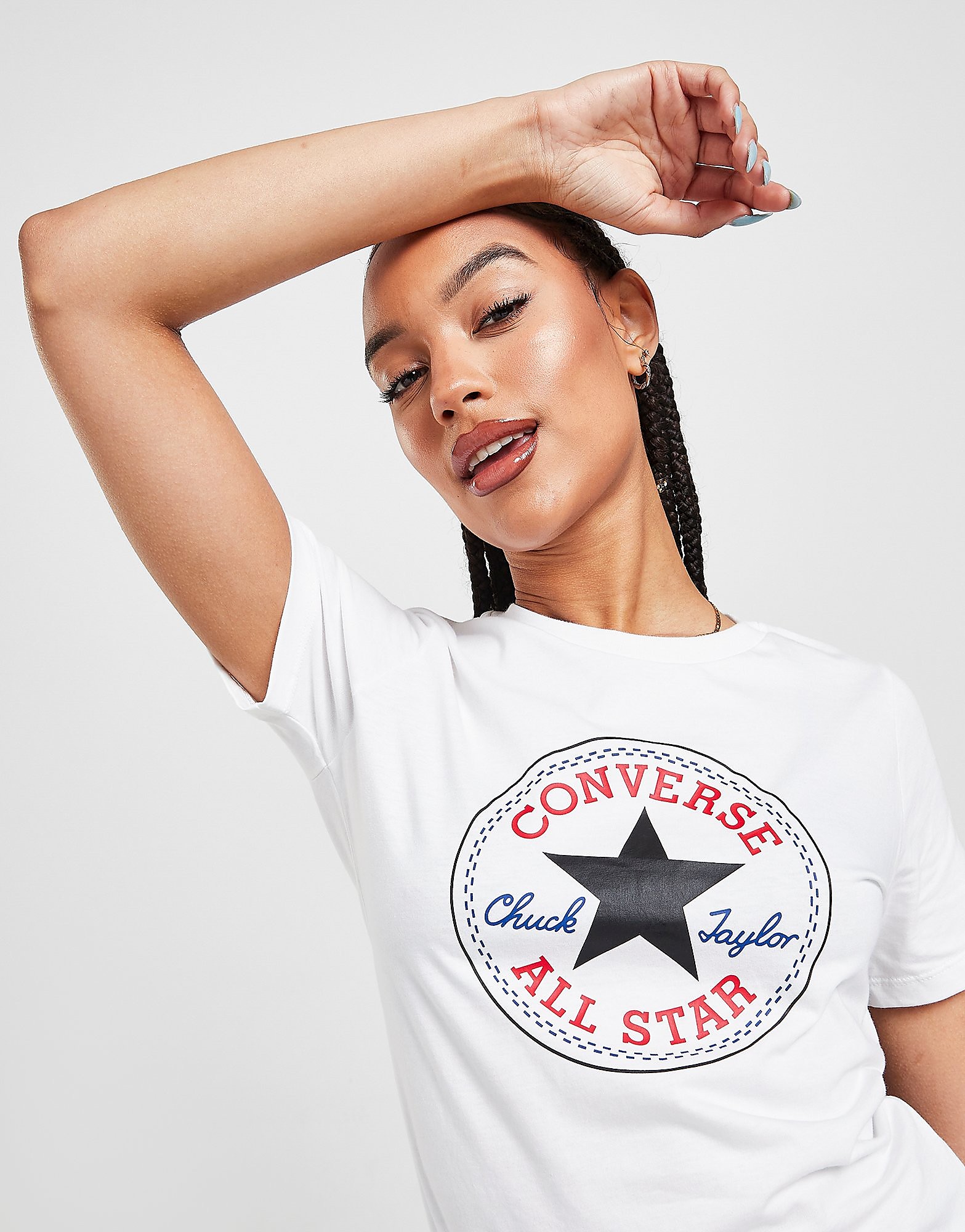 

Converse Chuck Taylor T-Shirt - White - Womens, White