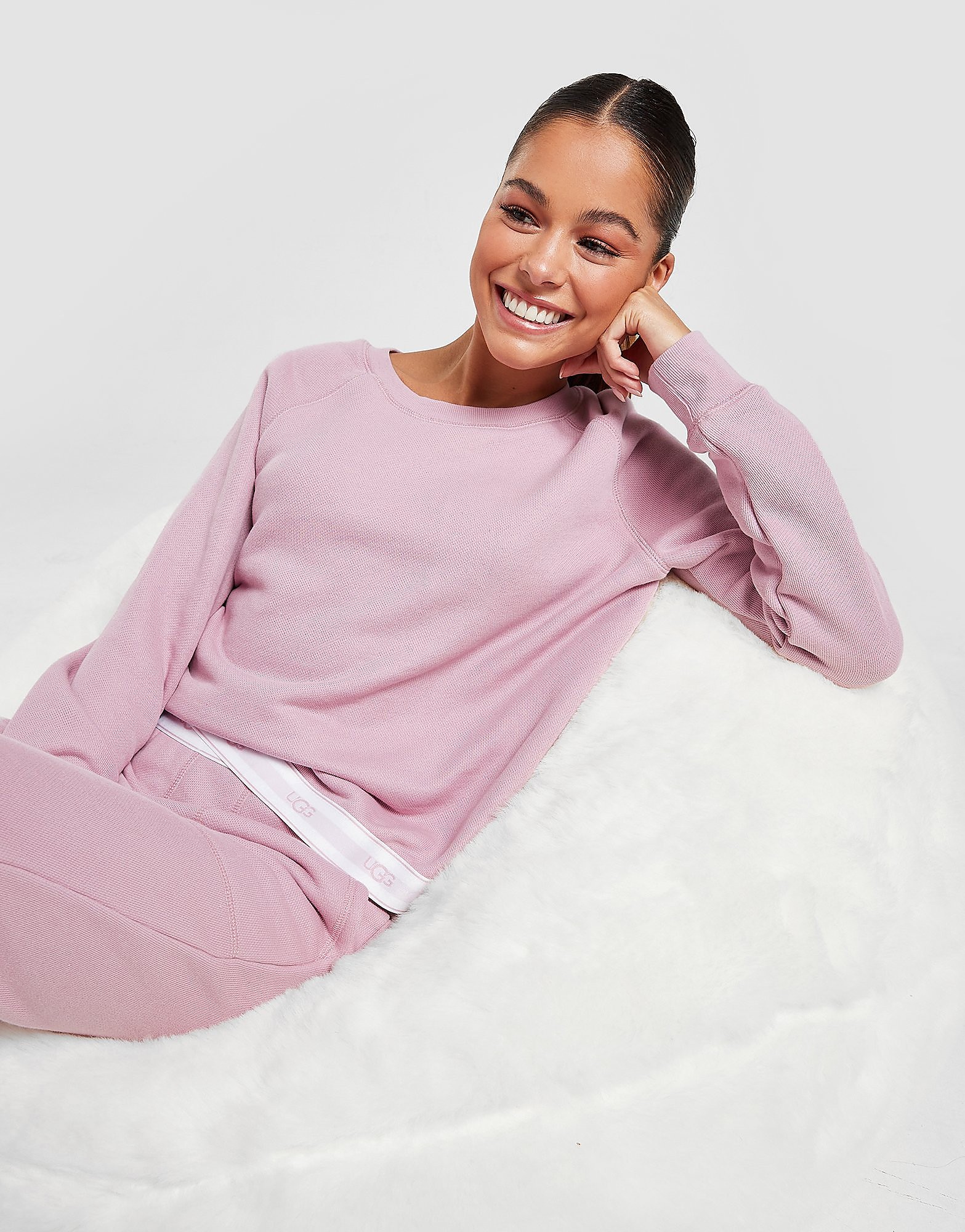 

UGG Logo Tape Sweatshirt - Pink - Womens, Pink
