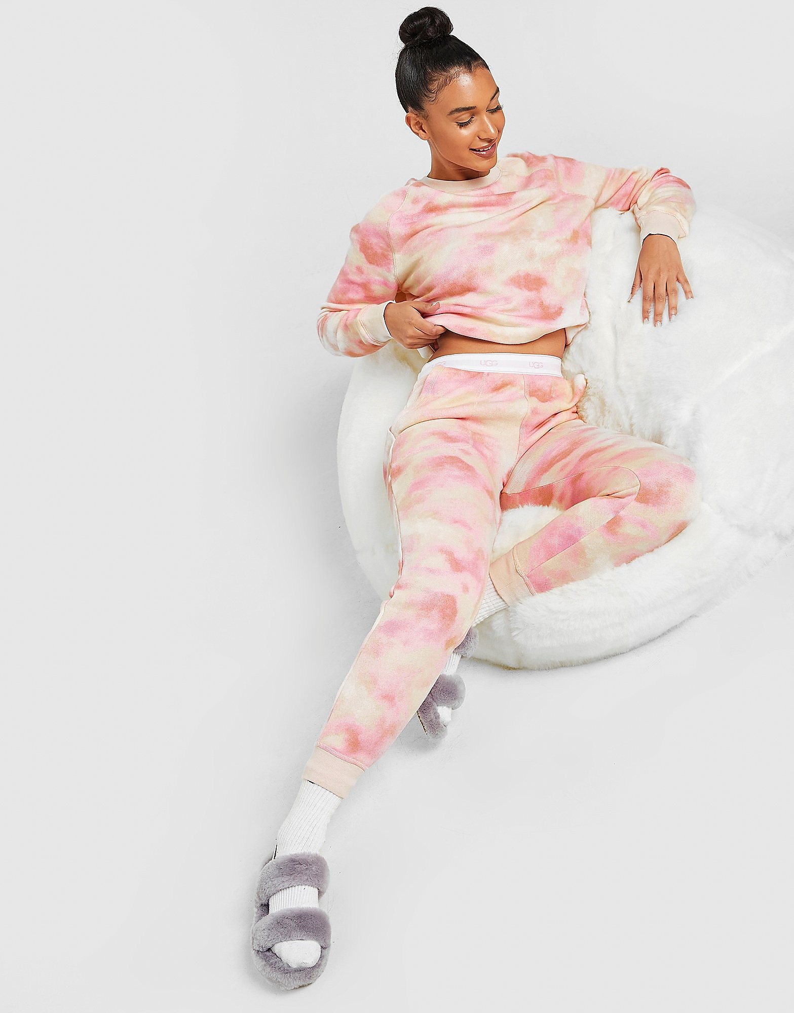 

UGG Logo Tape Tie Dye Joggers - Pink - Womens, Pink