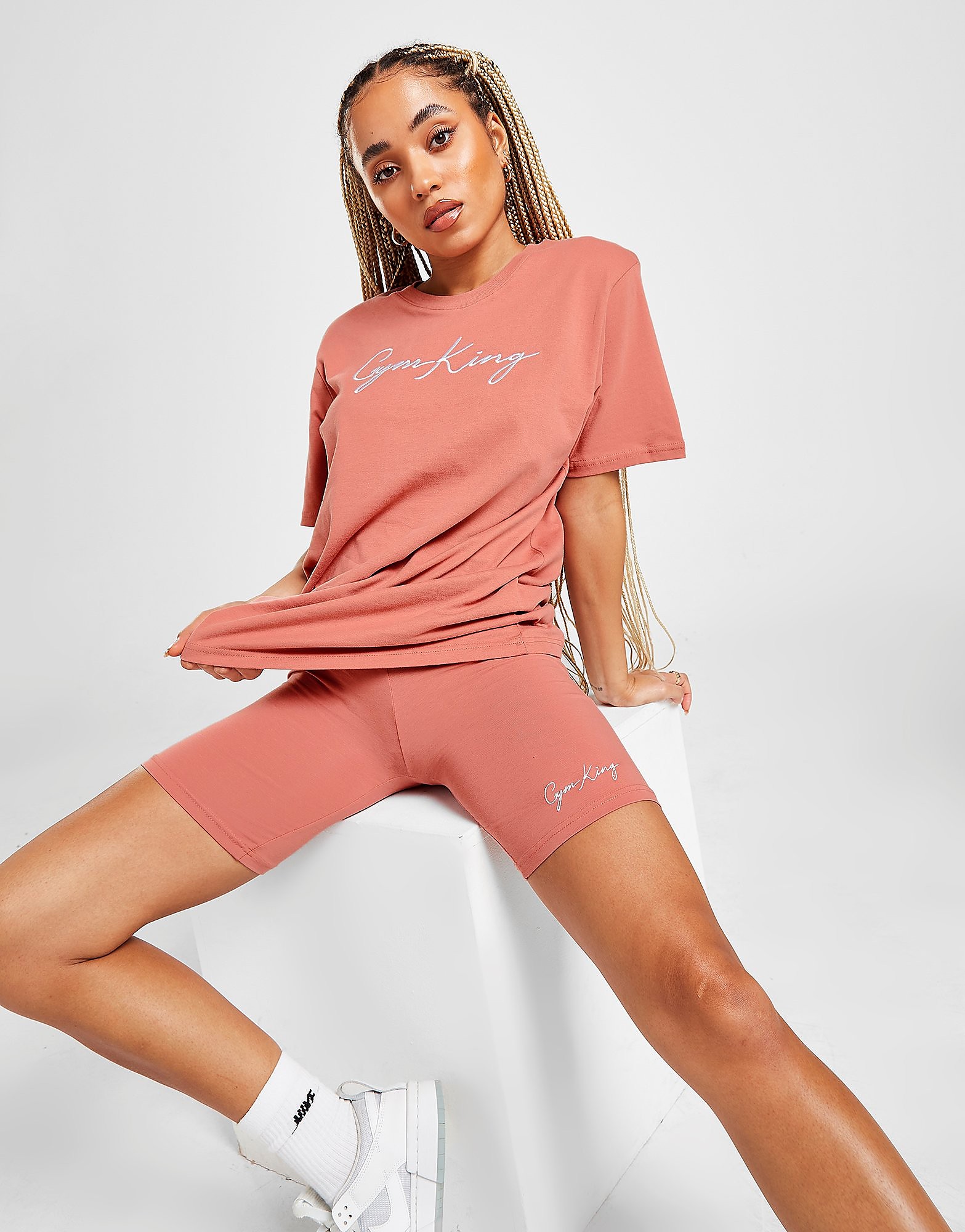 

Gym King Script Cycle Shorts - Pink - Womens, Pink