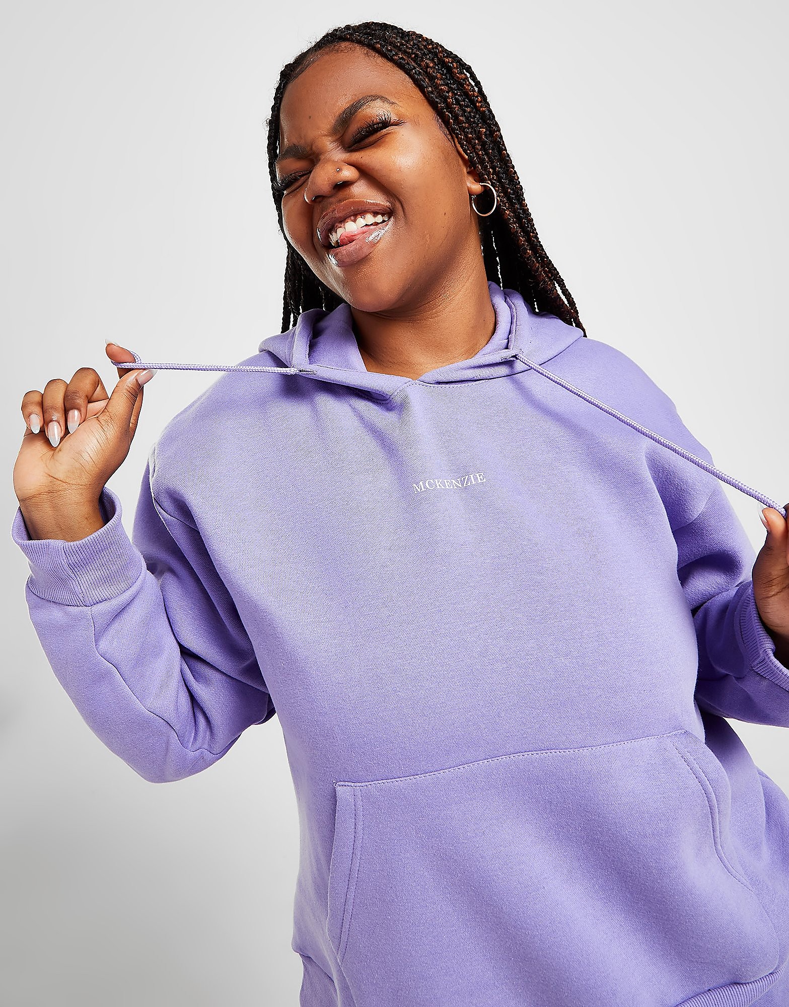 

McKenzie Core Overhead Plus Size Hoodie - Only at JD - Purple - Womens, Purple
