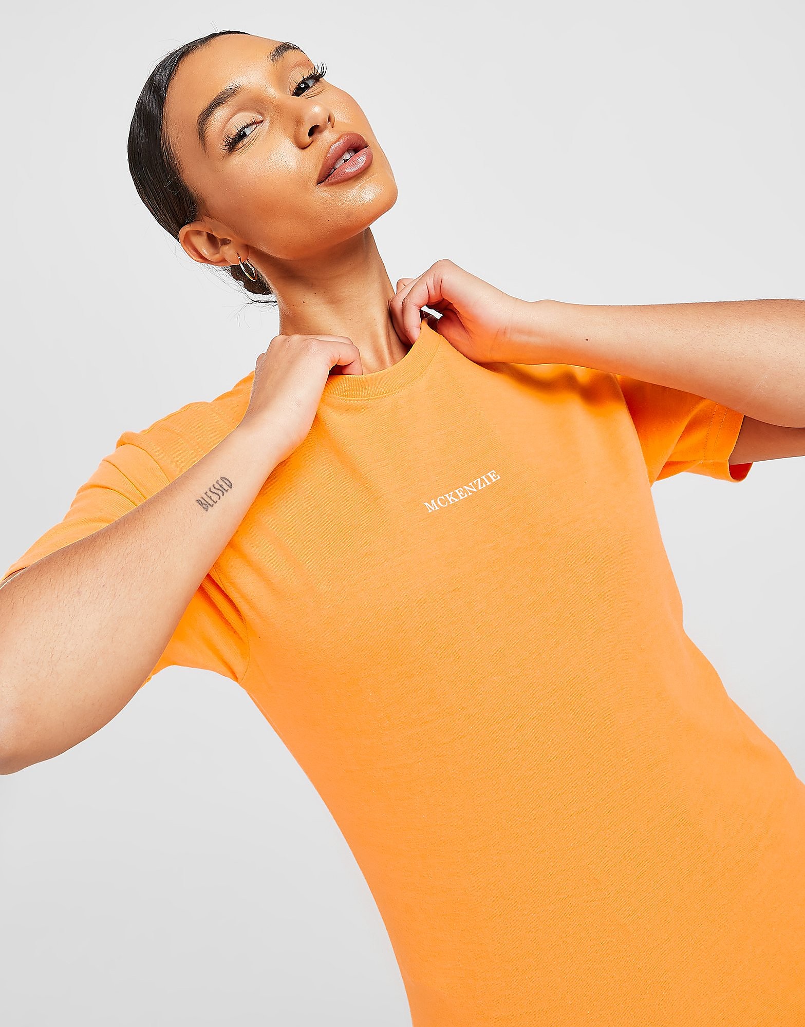 

McKenzie Essential Boyfriend T-Shirt - Only at JD - Orange - Womens, Orange
