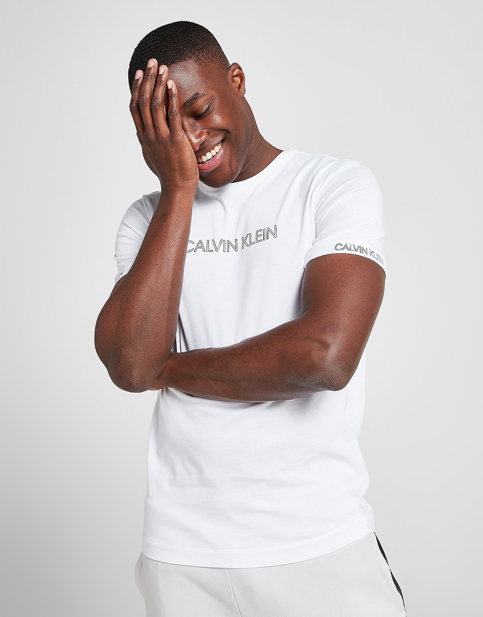 

Calvin Klein Central Logo T-Shirt - Only at JD - White - Mens, White
