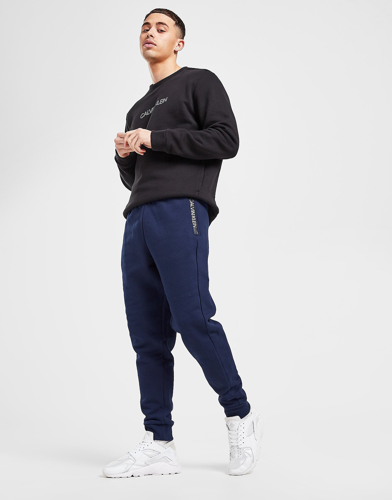 

Calvin Klein Branded Zip Joggers - Only at JD - Navy - Mens, Navy
