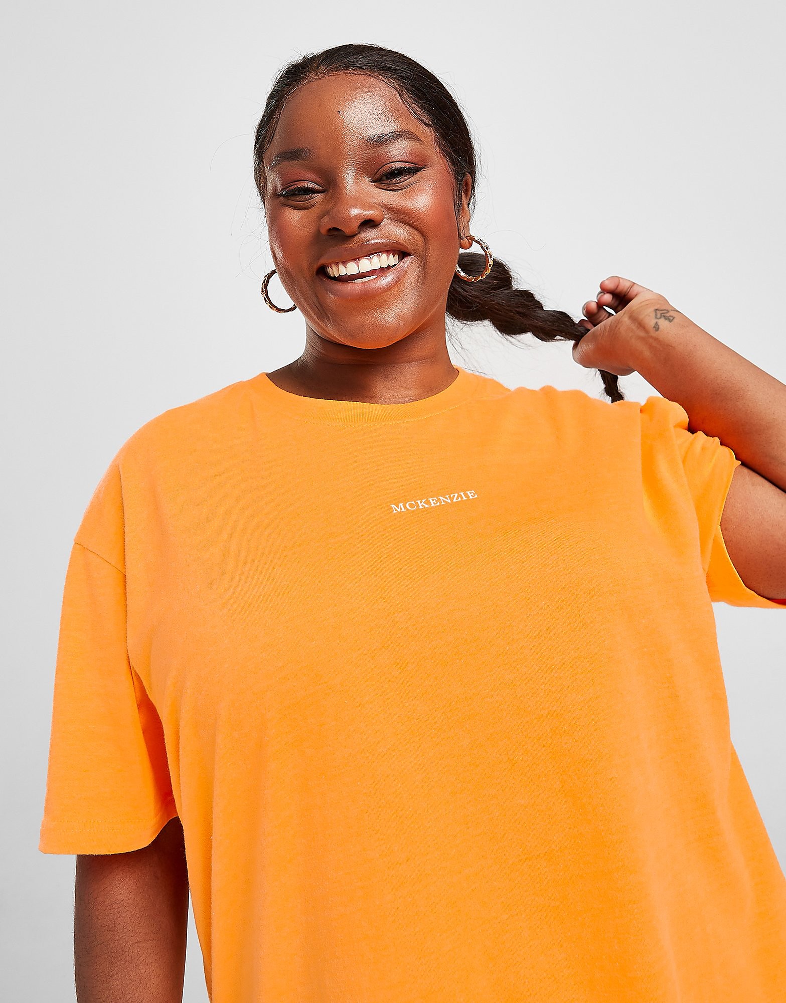 

McKenzie Marl Plus Size Boyfriend T-Shirt - Only at JD - Orange - Womens, Orange