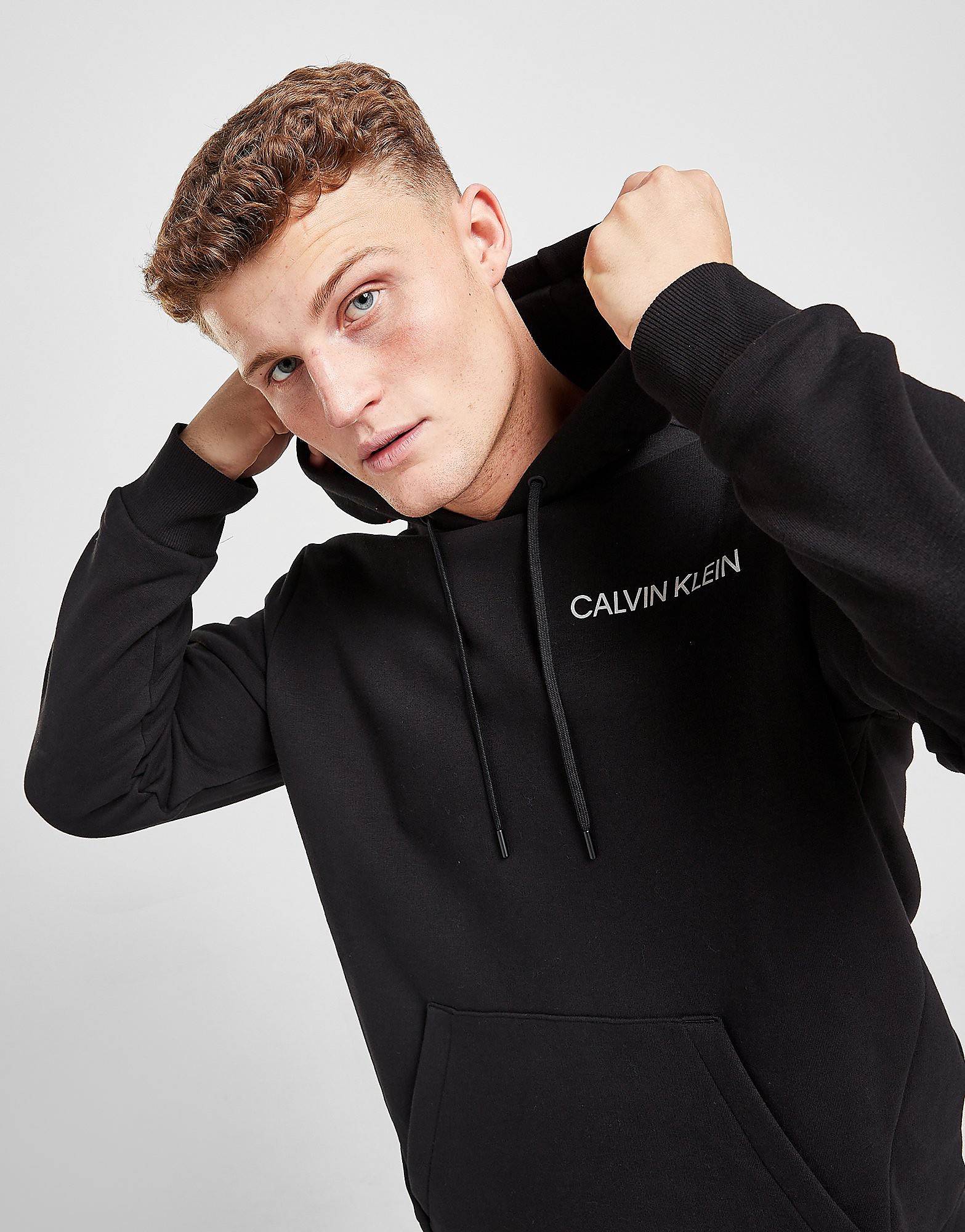 

Calvin Klein Core Reflective Logo Hoodie - Black - Mens, Black