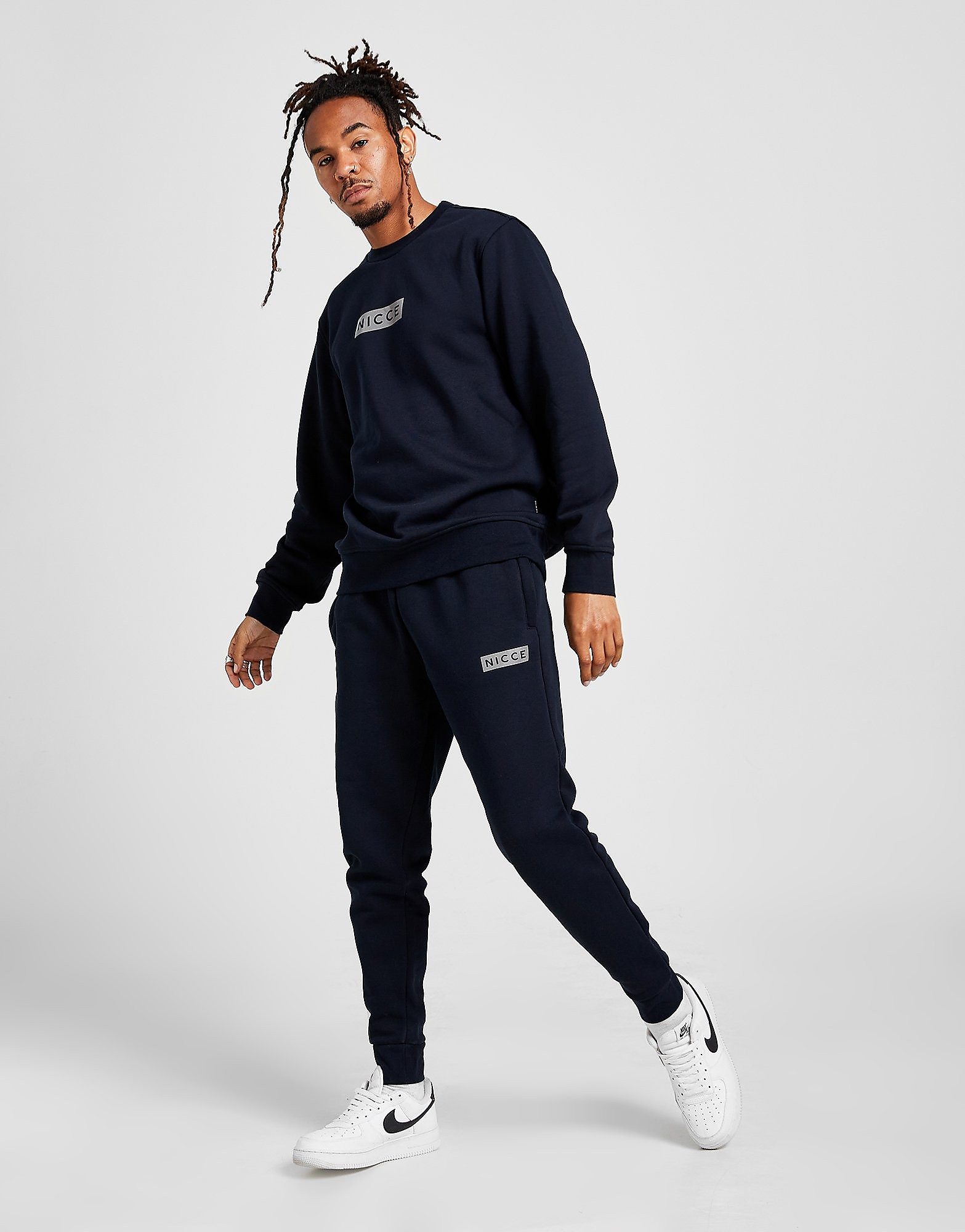 

Nicce Base Crew Tracksuit - Navy - Mens, Navy