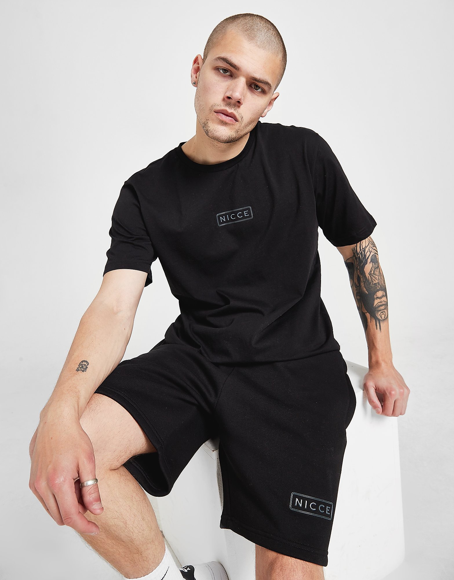 

Nicce Plinth T-Shirt - Black - Mens, Black