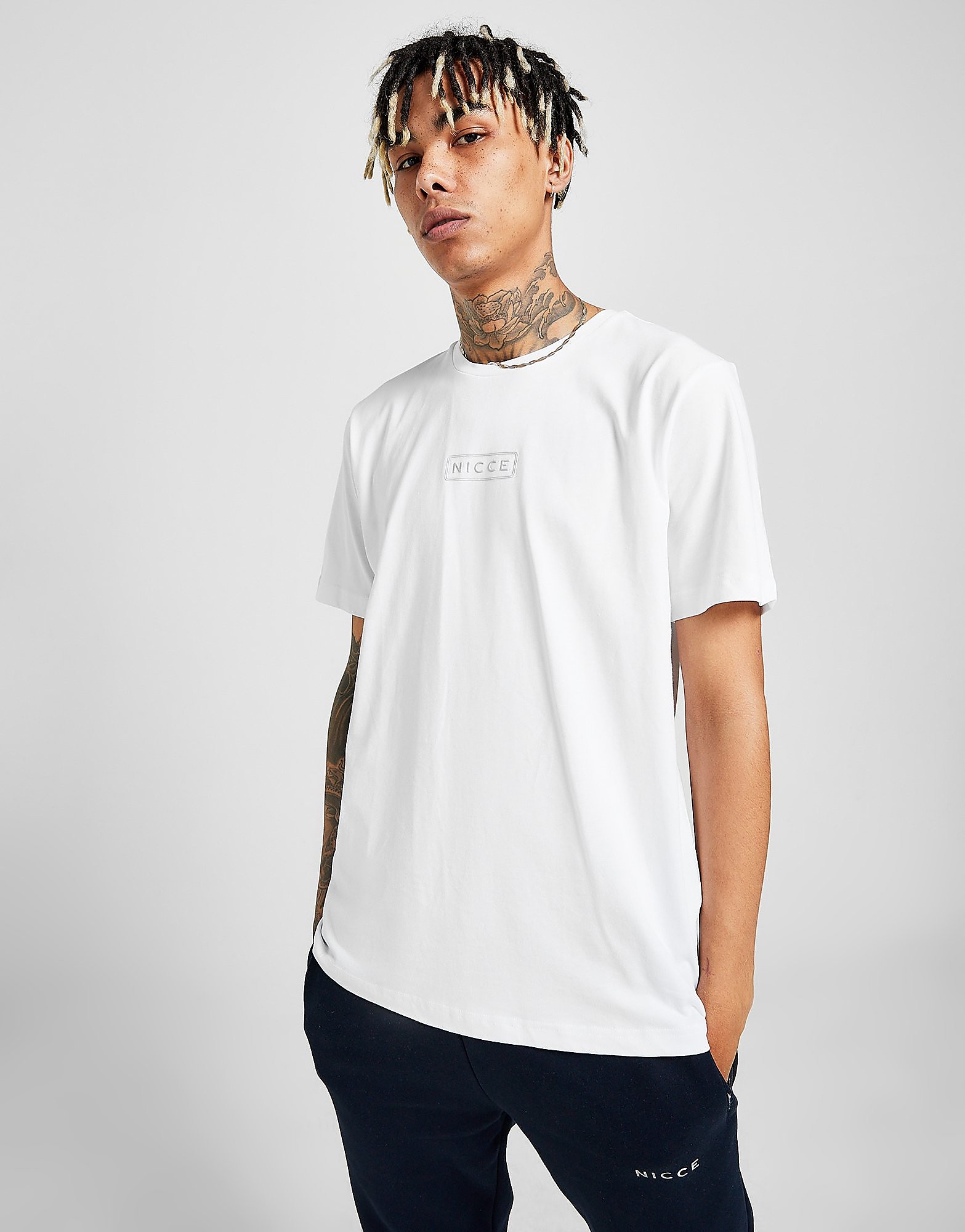 Nicce Plinth T-Shirt - White - Mens, White