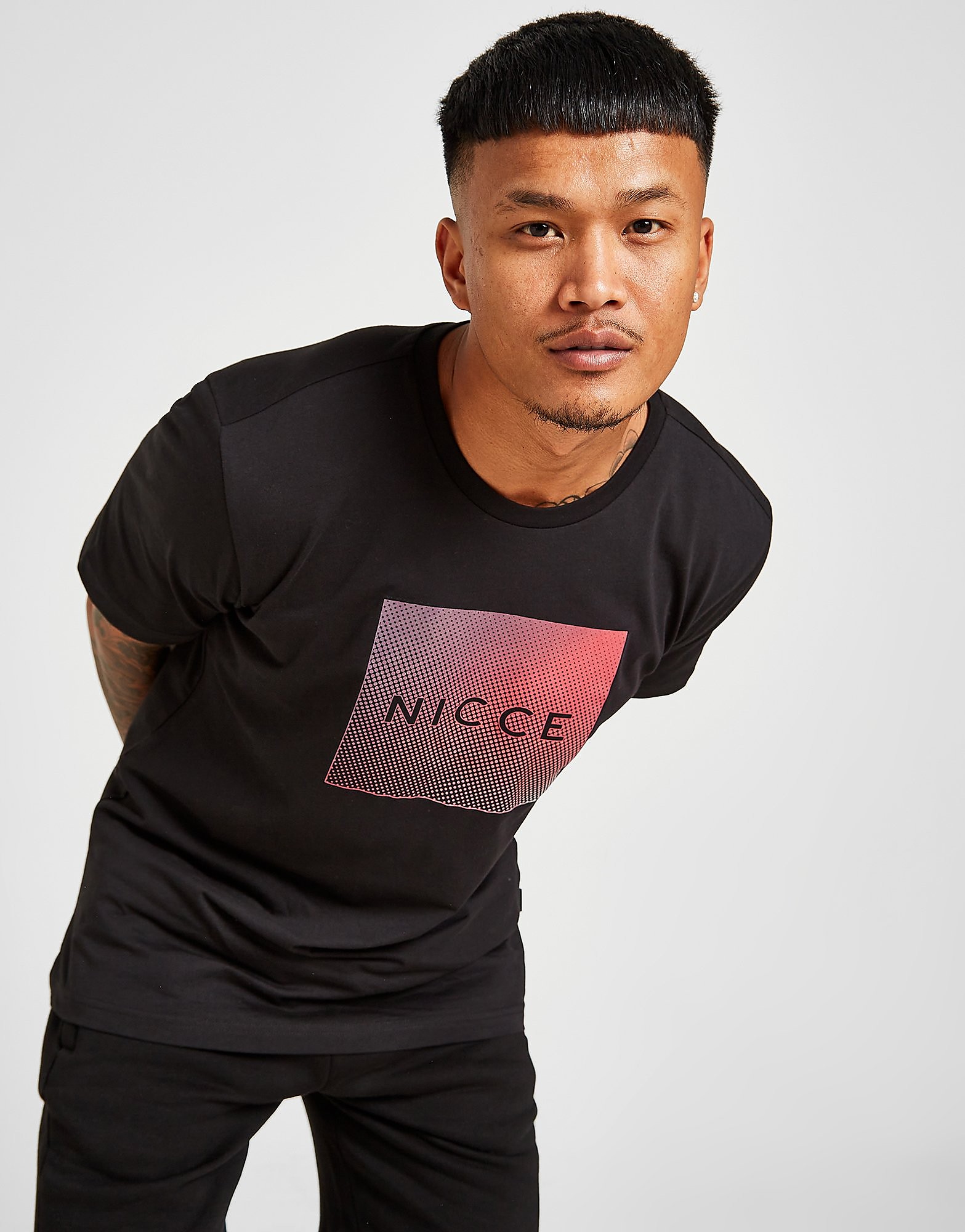 

Nicce Rhombus Box T-Shirt - Only at JD - Black - Mens, Black