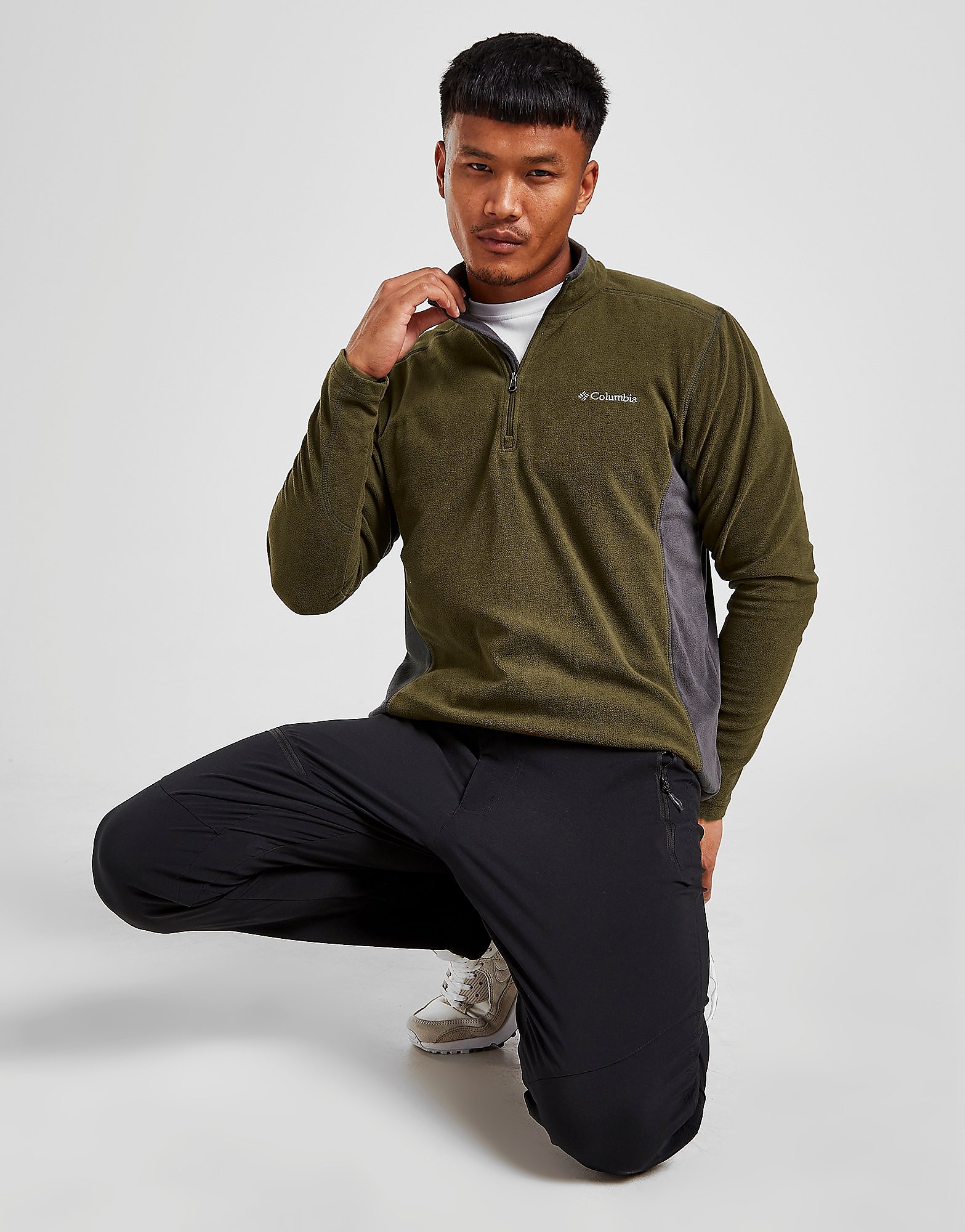 

Columbia Klamath 1/4 Zip Fleece - Green - Mens, Green