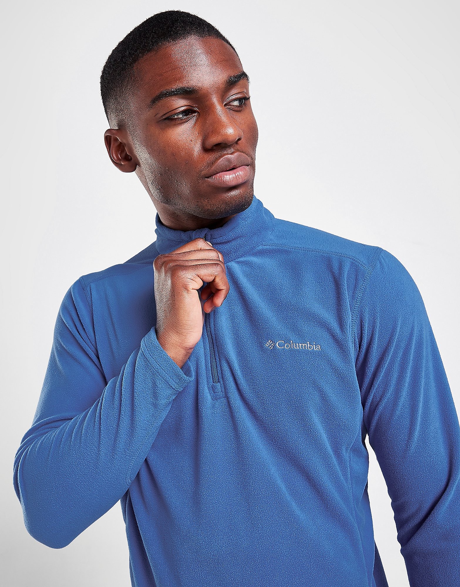 

Columbia Klamath 1/4 Zip Fleece Track Top - Blue - Mens, Blue