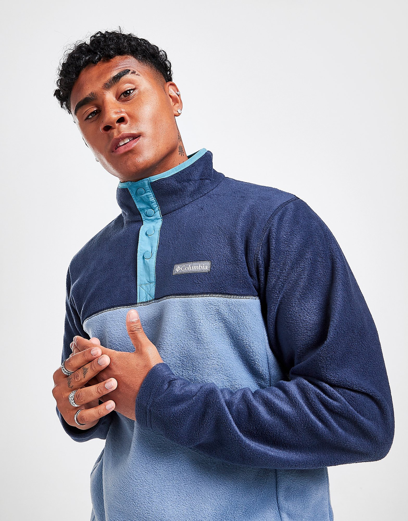 

Columbia Steens Mountain 1/2 Snap Fleece Top - Blue - Mens, Blue