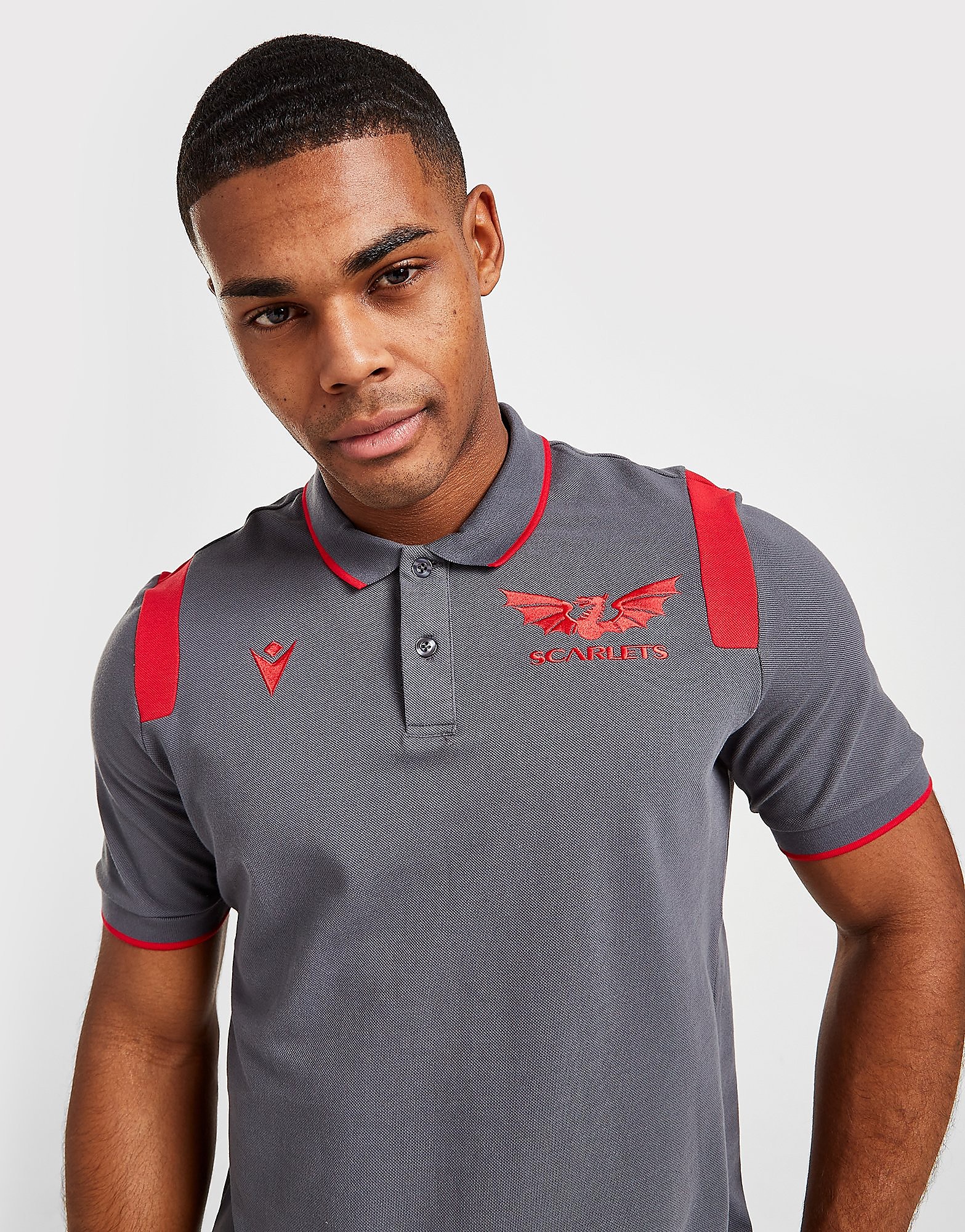 

Macron Saracens 2021/22 Travel Polo Shirt - Grey - Mens, Grey