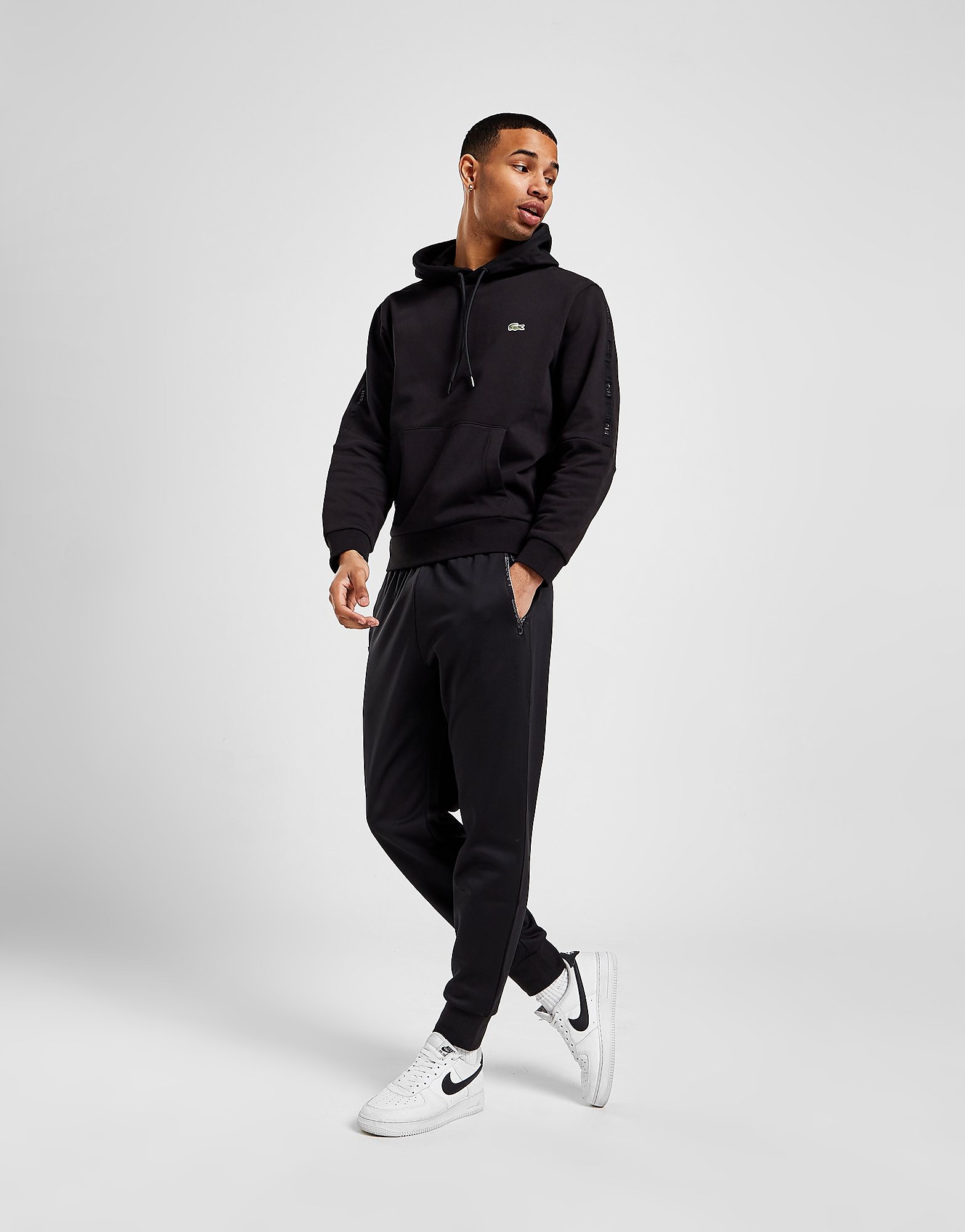 

Lacoste Poly Fleece Tape Track Pants - Only at JD - Black - Mens, Black