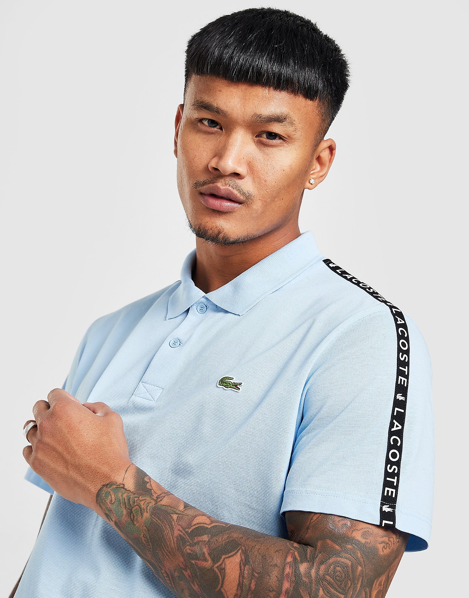 

Lacoste Tape Polo Shirt - Blue - Mens, Blue