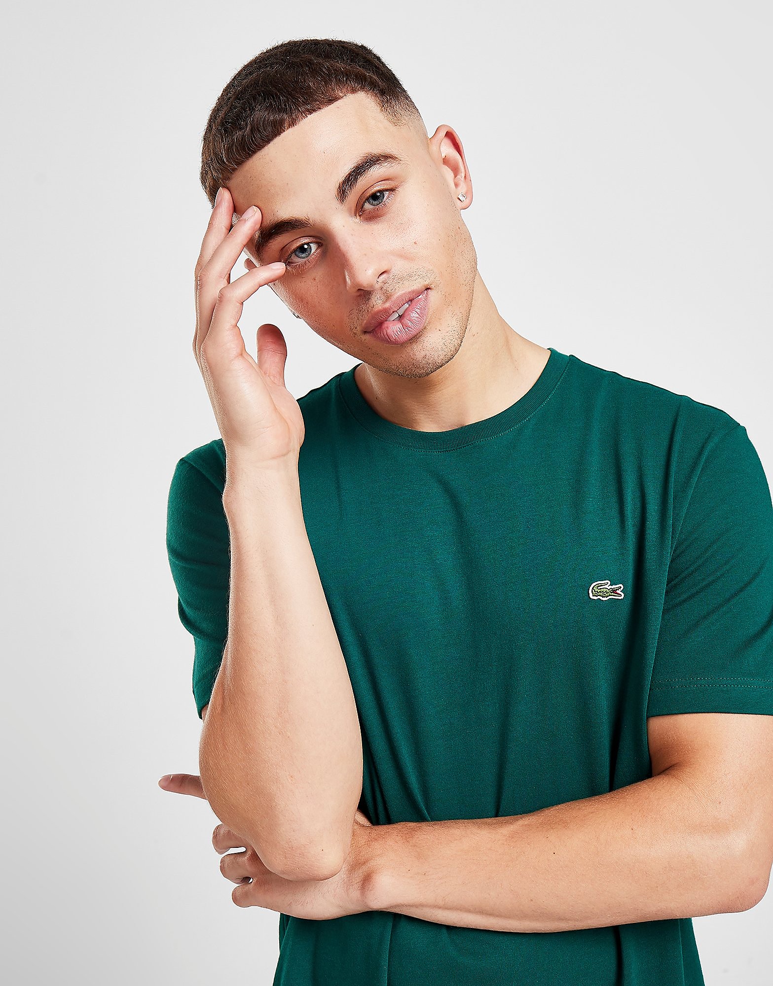 

Lacoste Croc Logo T-Shirt - Green - Mens, Green