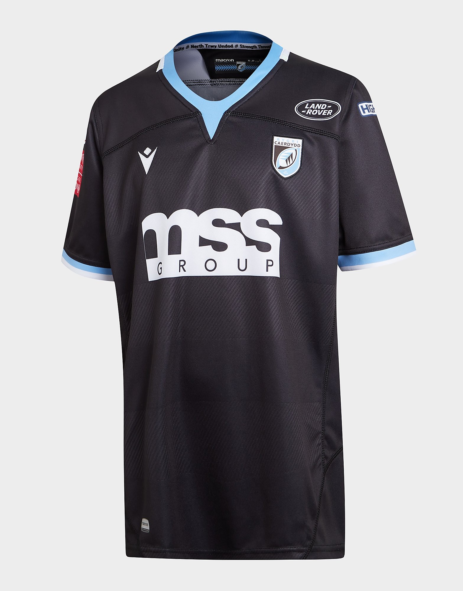 

Macron Cardiff Blues 2021/22 Away Shirt Junior - Black - Kids, Black