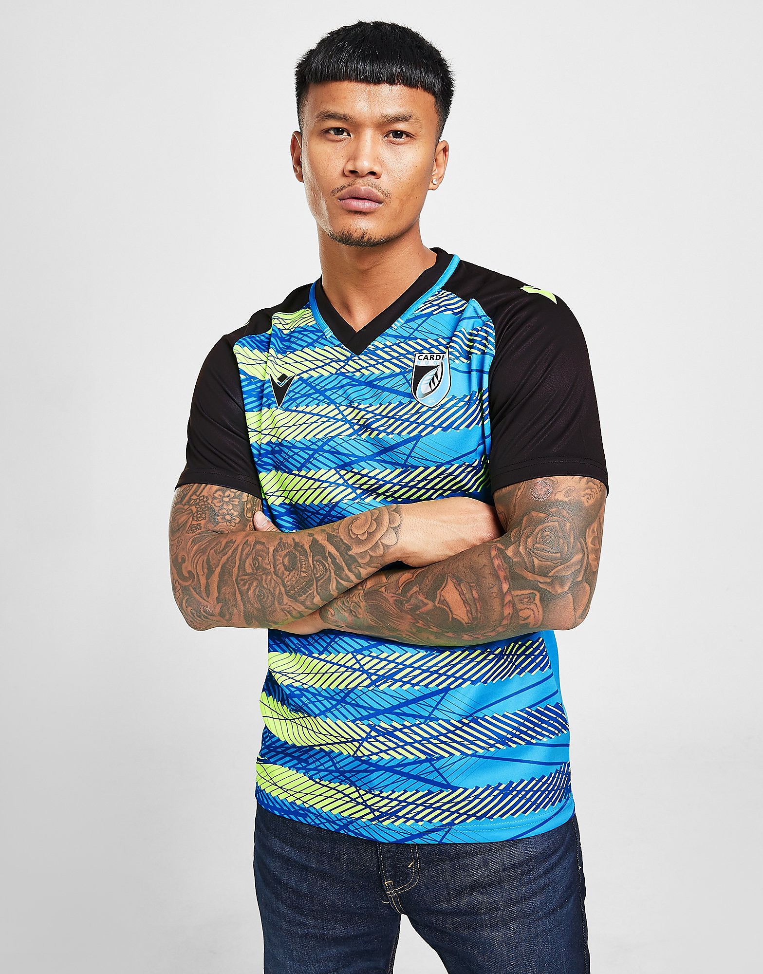 

Macron Cardiff Blues 2021/22 Training Shirt - Blue - Mens, Blue
