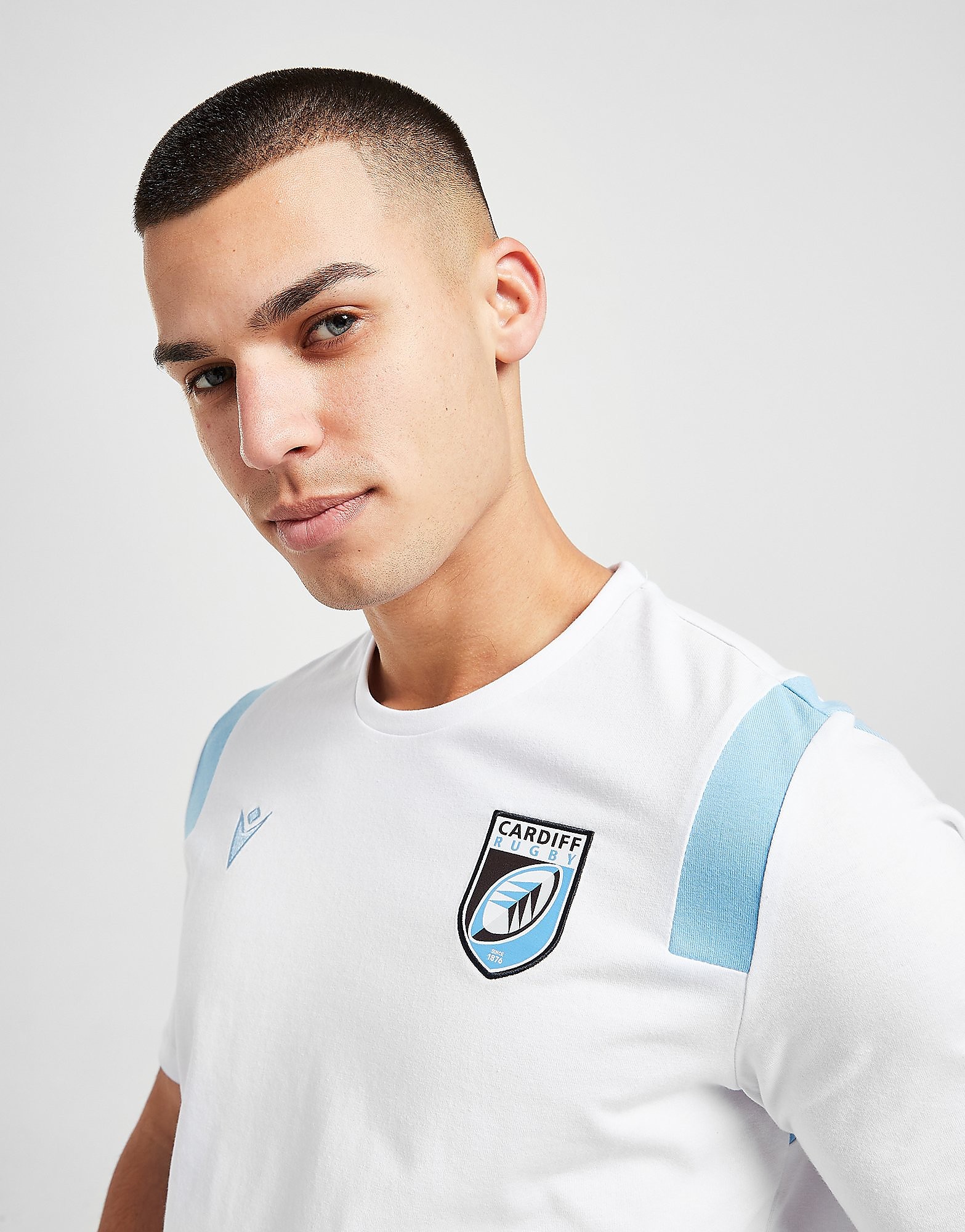 

Macron Cardiff Blues 2021/22 Travel T-Shirt - White - Mens, White