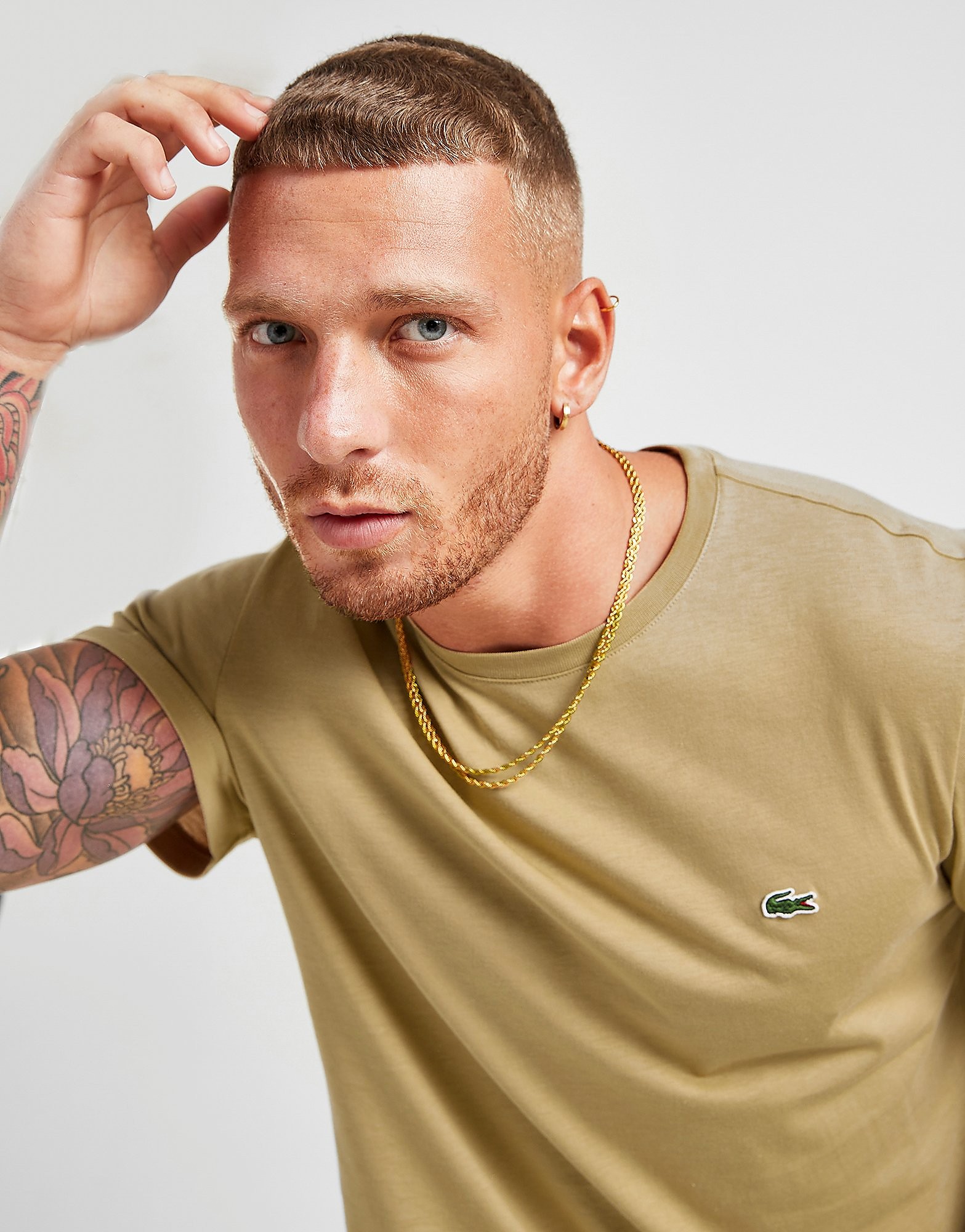 

Lacoste Croc Logo T-Shirt - Brown - Mens, Brown