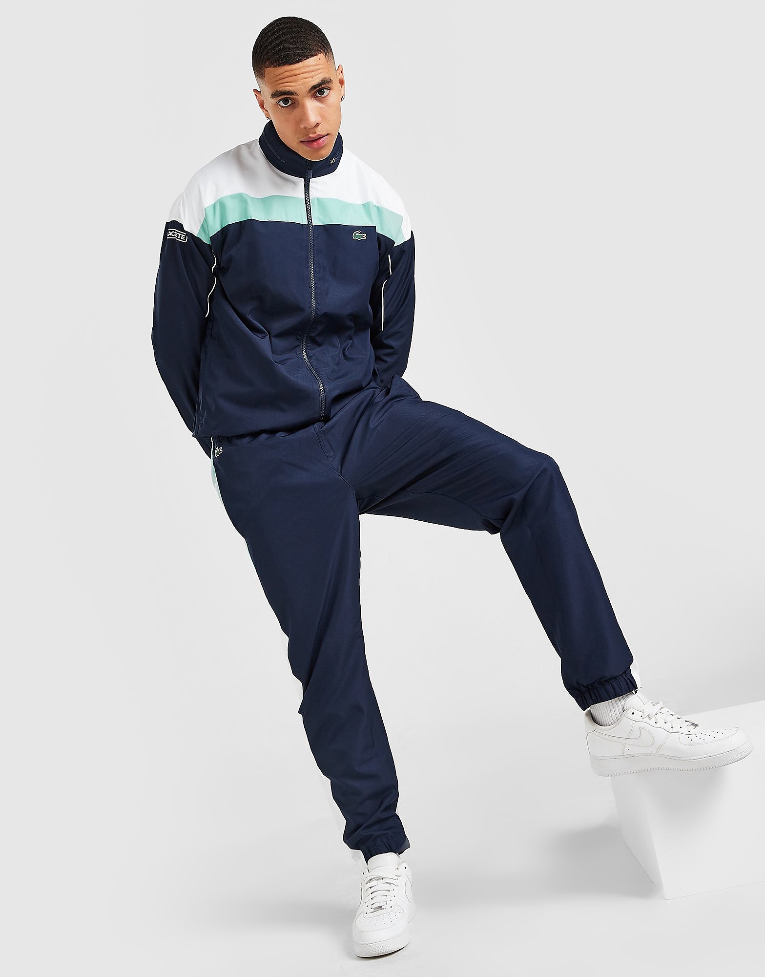 

Lacoste Colour Block Panel Tracksuit - Navy - Mens, Navy