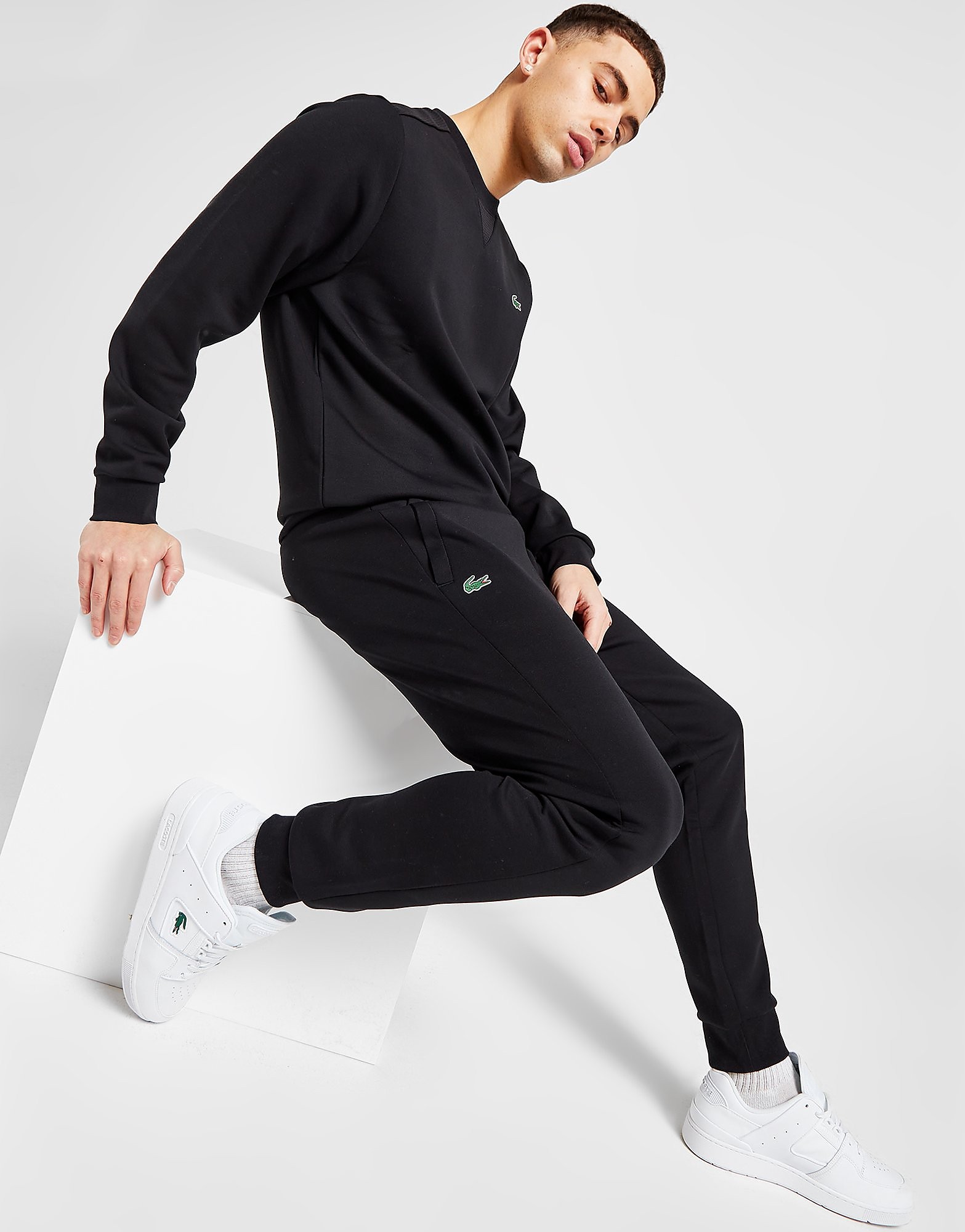 

Lacoste Fleece Joggers - Black - Mens, Black