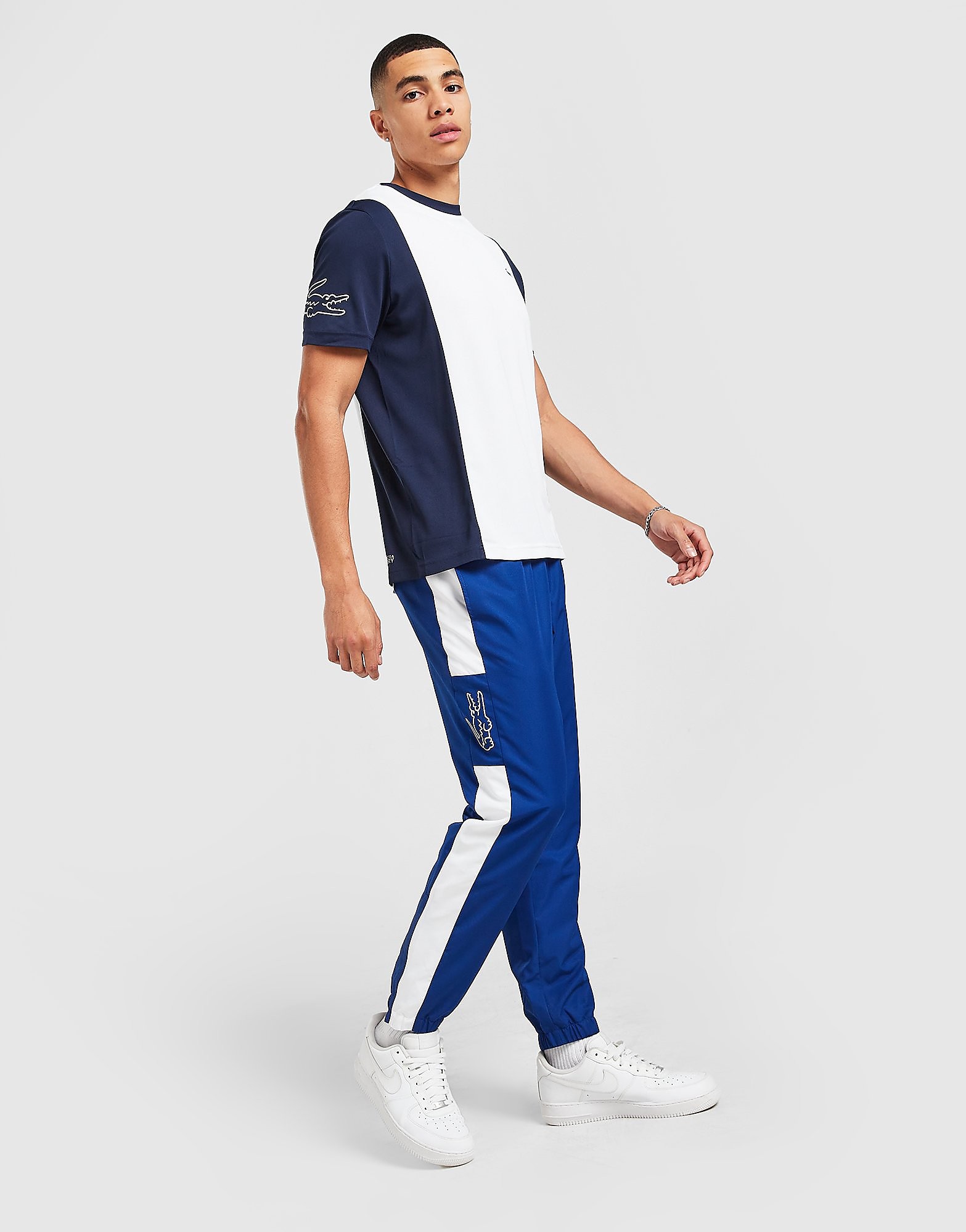 

Lacoste Colour Block Woven Track Pants - Blue - Mens, Blue