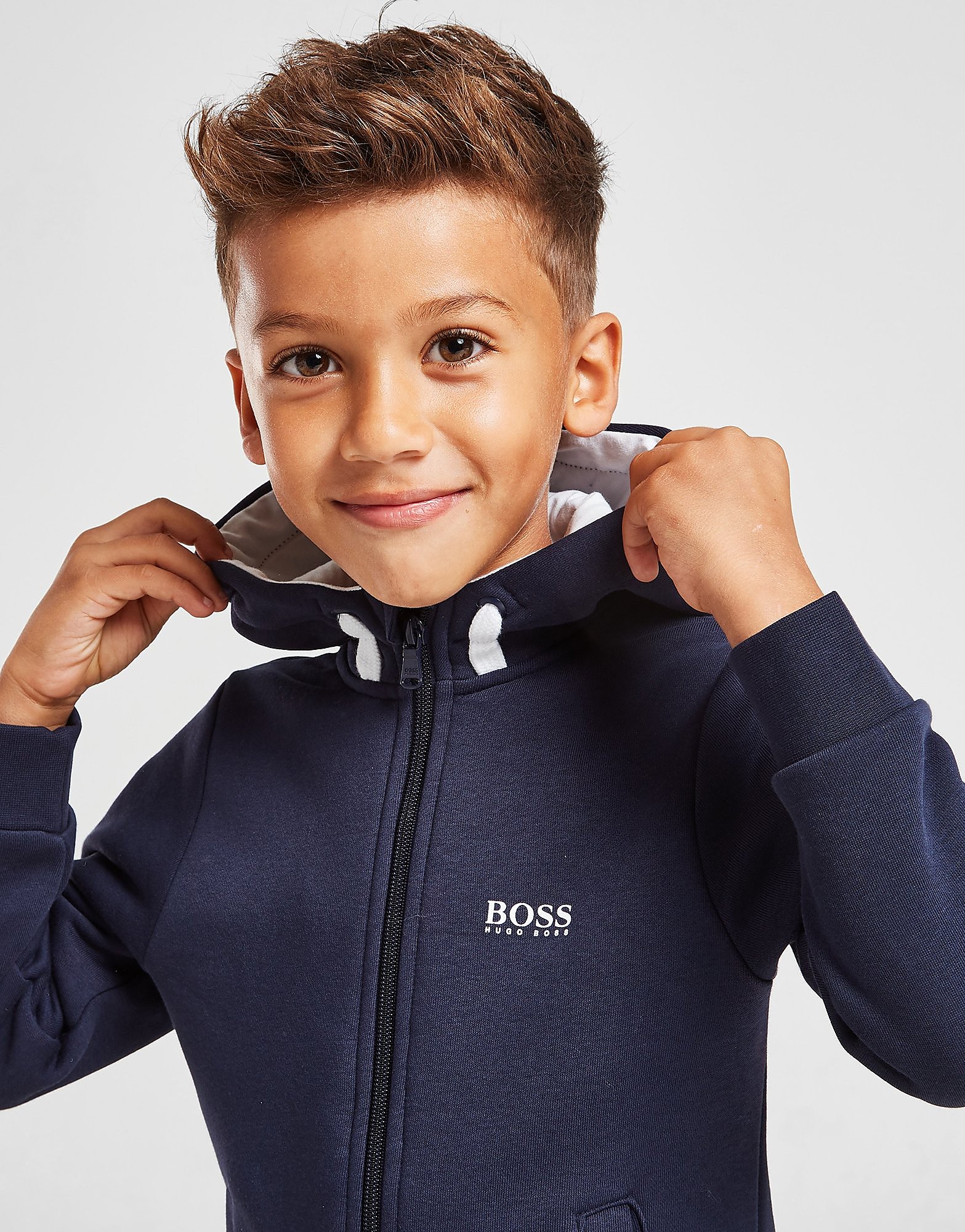 

BOSS Small Logo Fleece Tracksuit - Navy - Kids, Navy