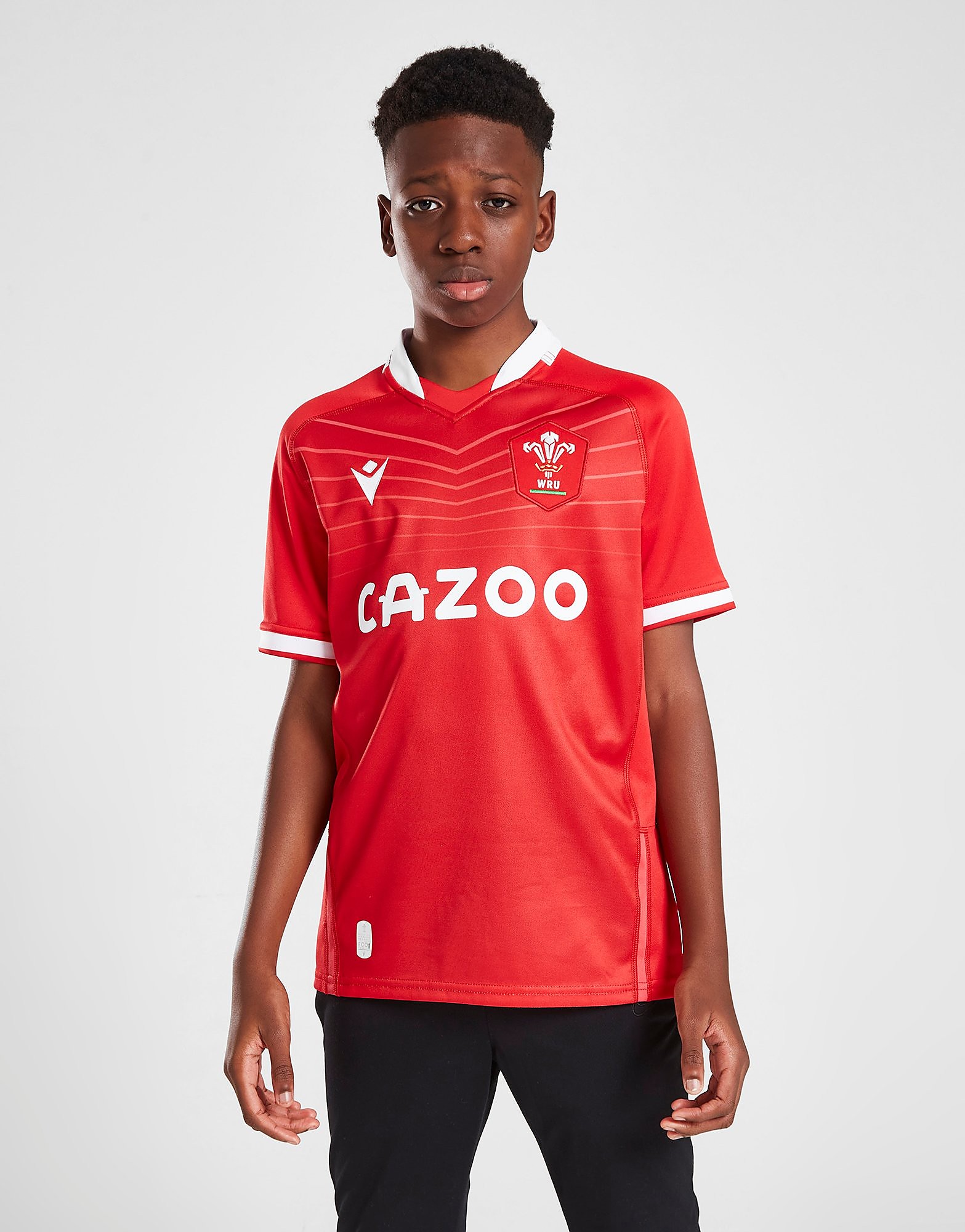

Macron Welsh Rugby Union 2021/22 Home Shirt Junior - Red - Kids, Red