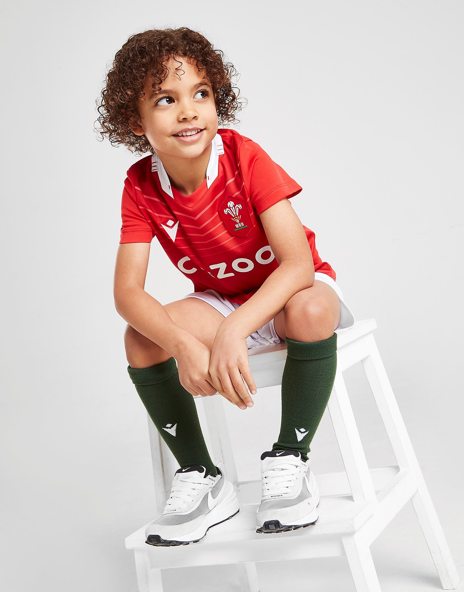 Macron Welsh Rugby Union 2021/22 Home Kit Children - Red - Kids, Red