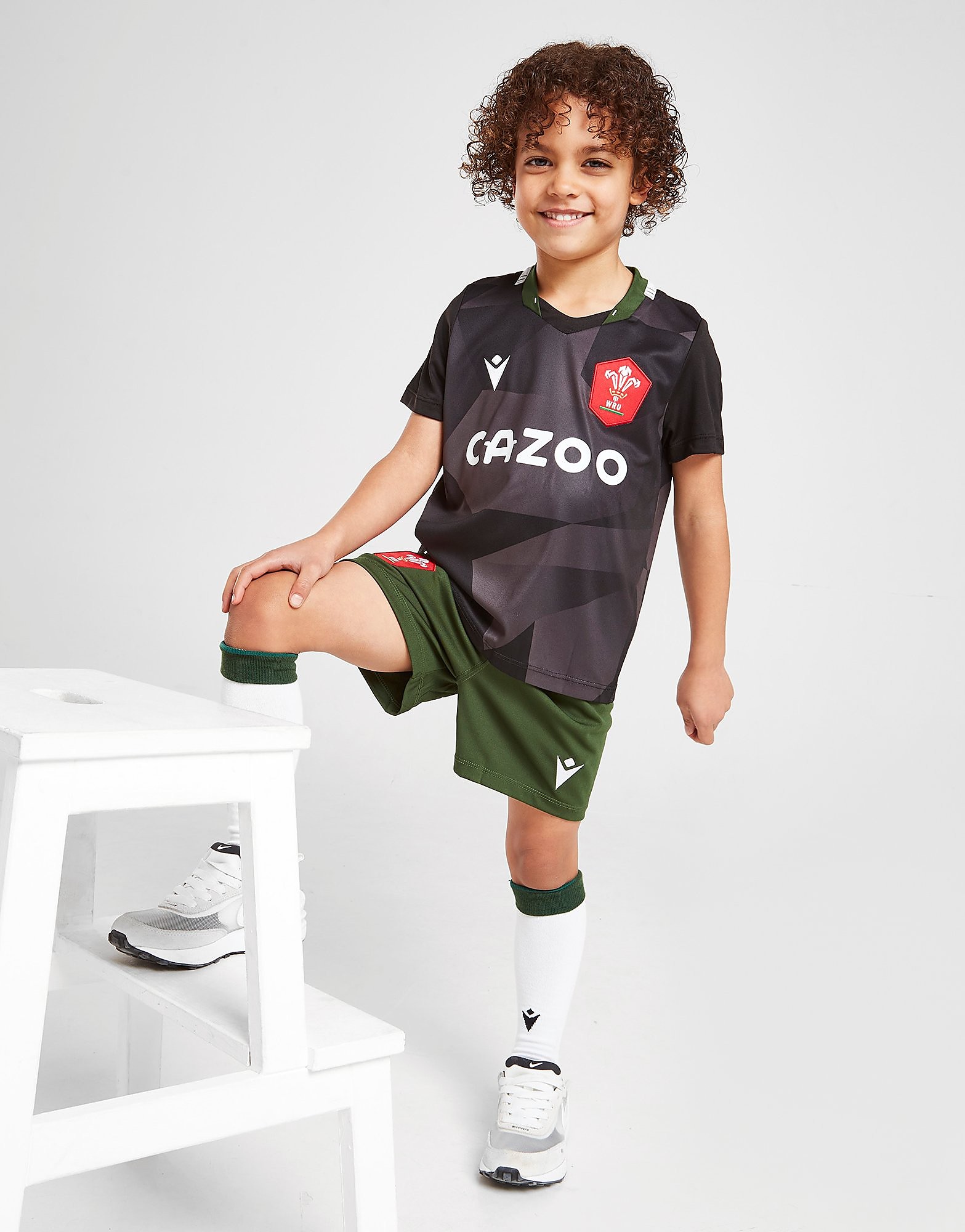 

Macron Welsh Rugby Union 2021/22 Away Kit Children - Black - Kids, Black